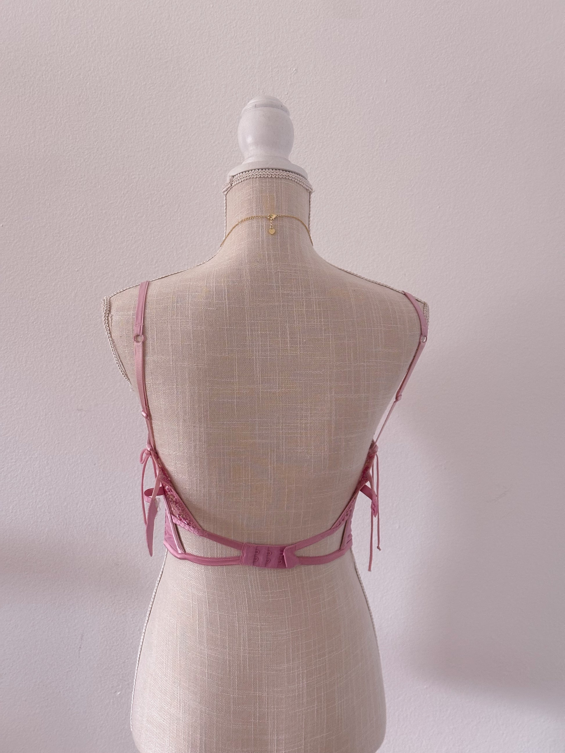 For love and lemons pink floral bustier corset top size: XS