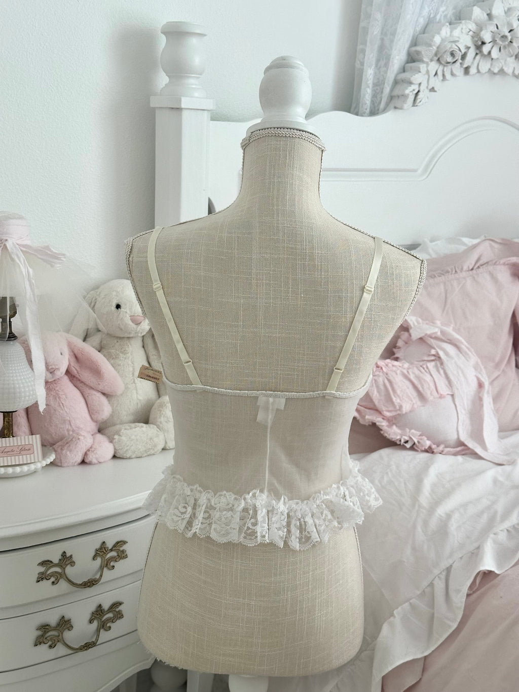 Vintage 1990s Frederick’s of Hollywood White Sheer Cami Top NWT Size: S