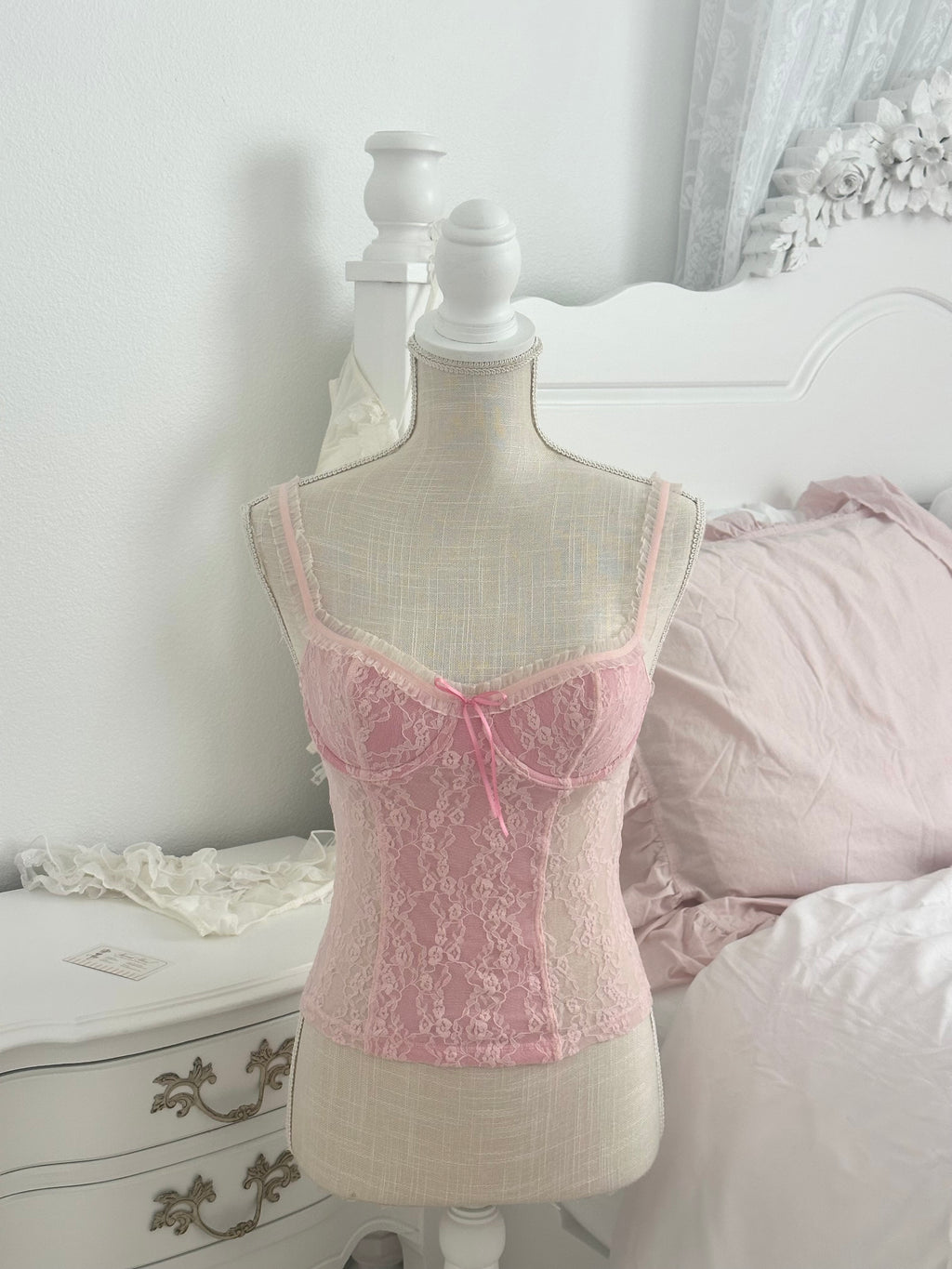 Vintage 2004 Victoria’s Secret Pink Bustier Cami Top Size: XS
