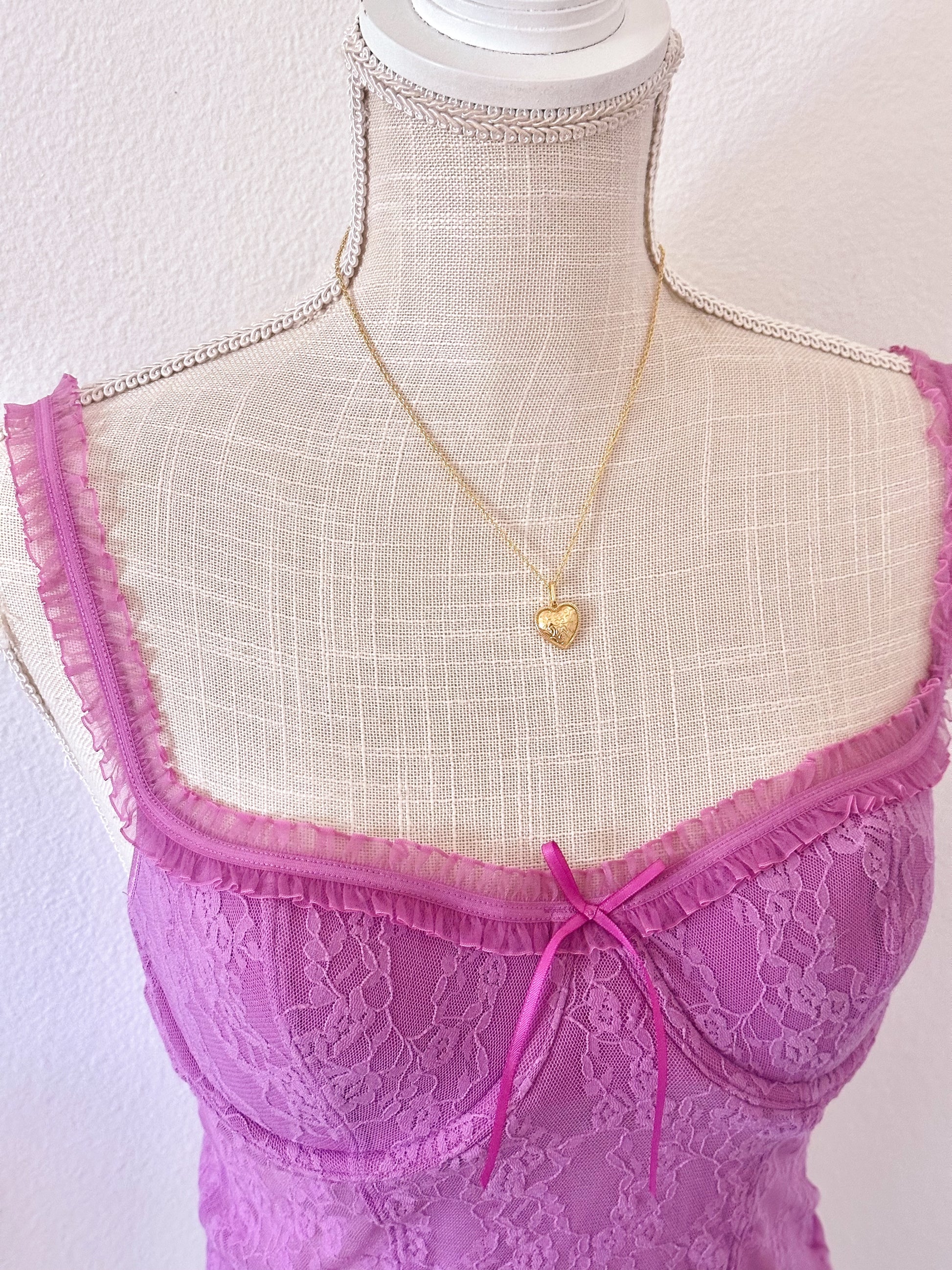Vintage 2005 Victoria’s Secret Purple Bustier Cami Corset Top Size: M