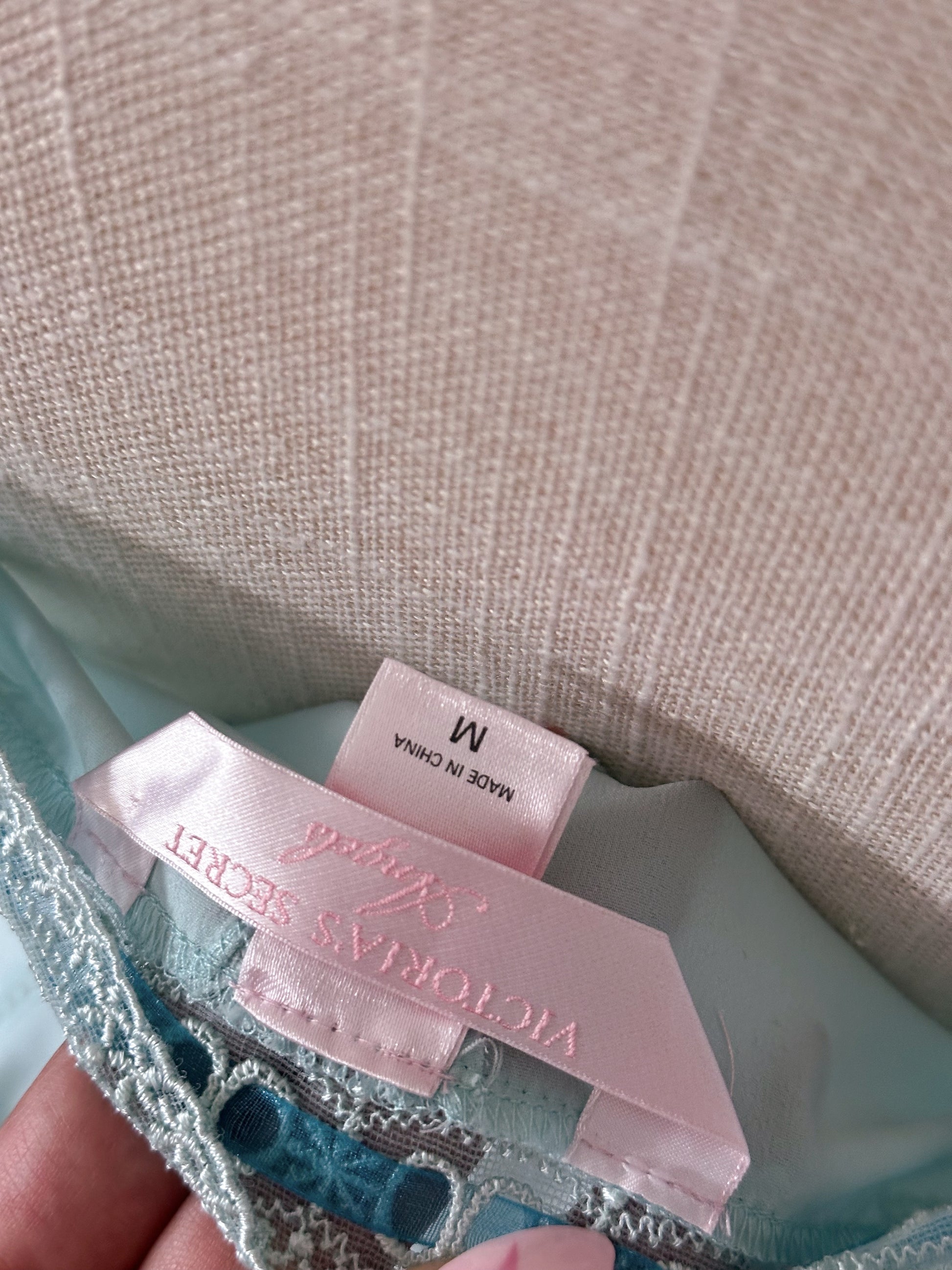 Vintage Victoria's Secret blue baby doll slip dress Size: M