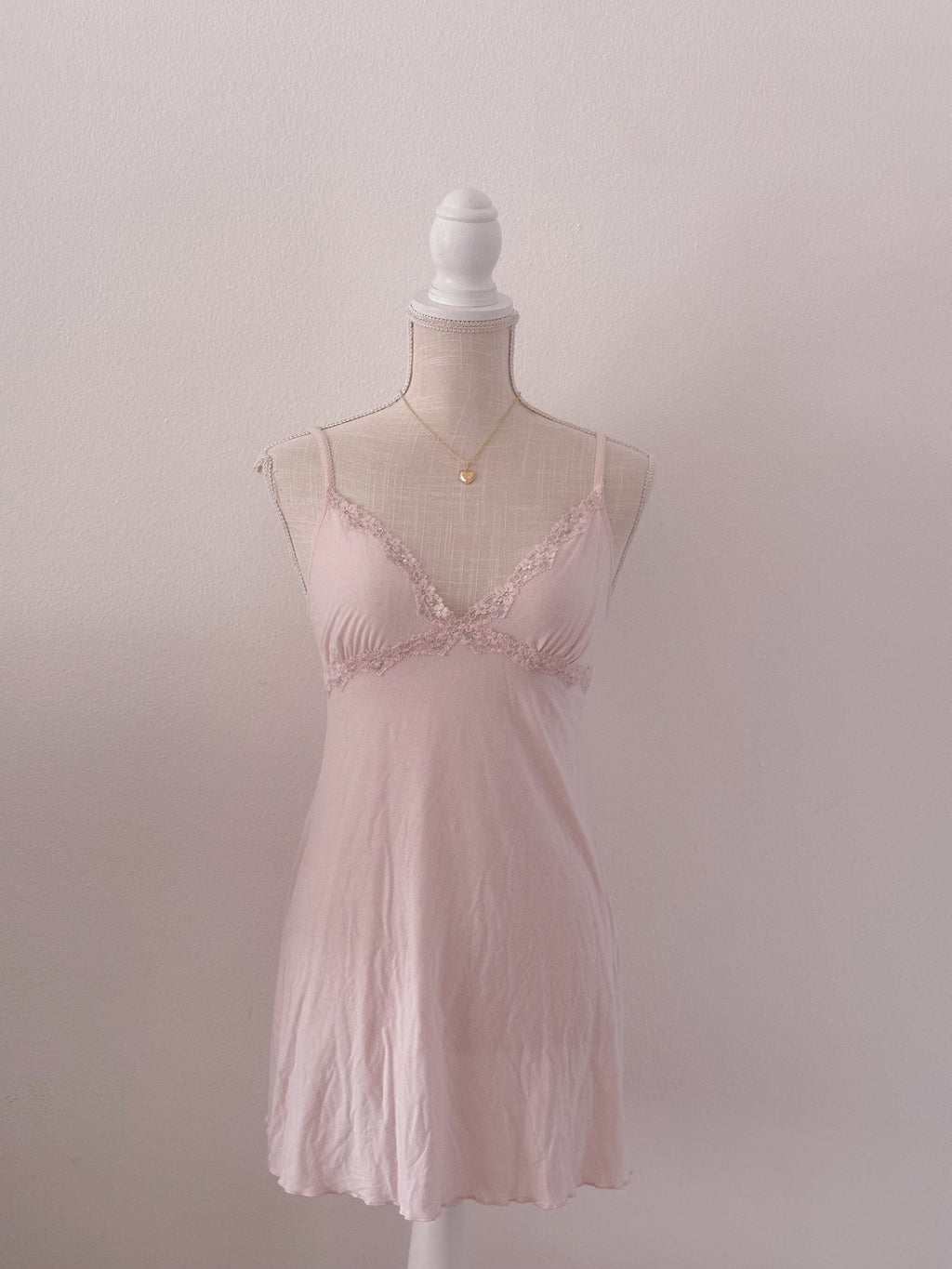 Vintage pink Victoria's Secret modal nightgown babydoll