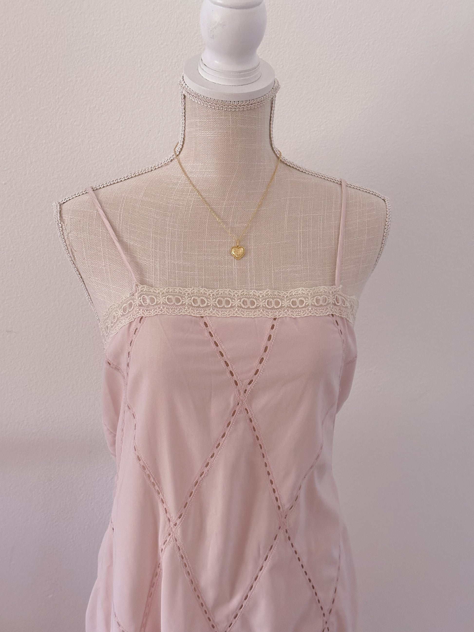 Victoria's Secret vintage pink brookie yancey slip dress size: M