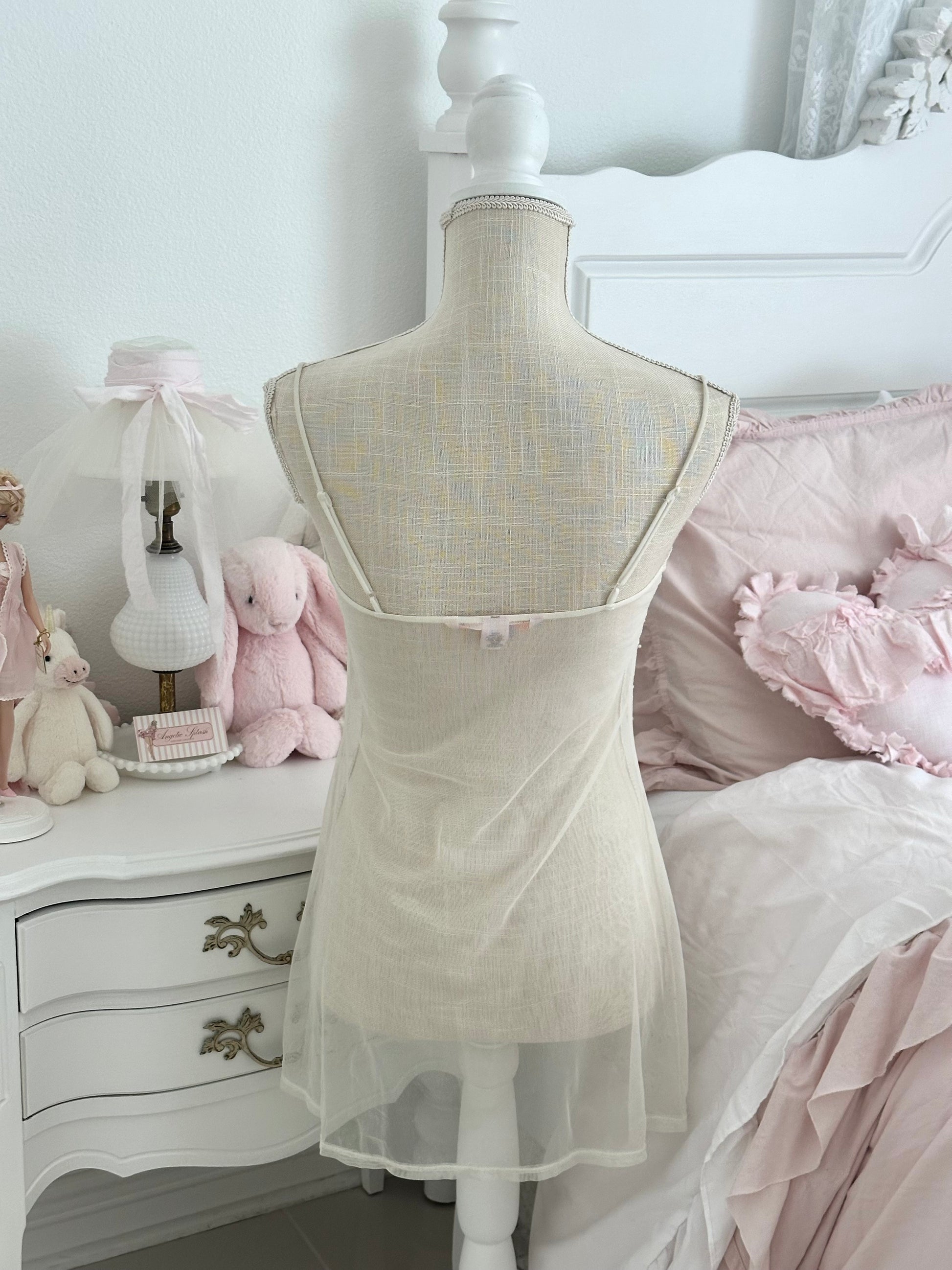 Vintage 2005 Victoria’s Secret White Sheer Slip Dress Size: S