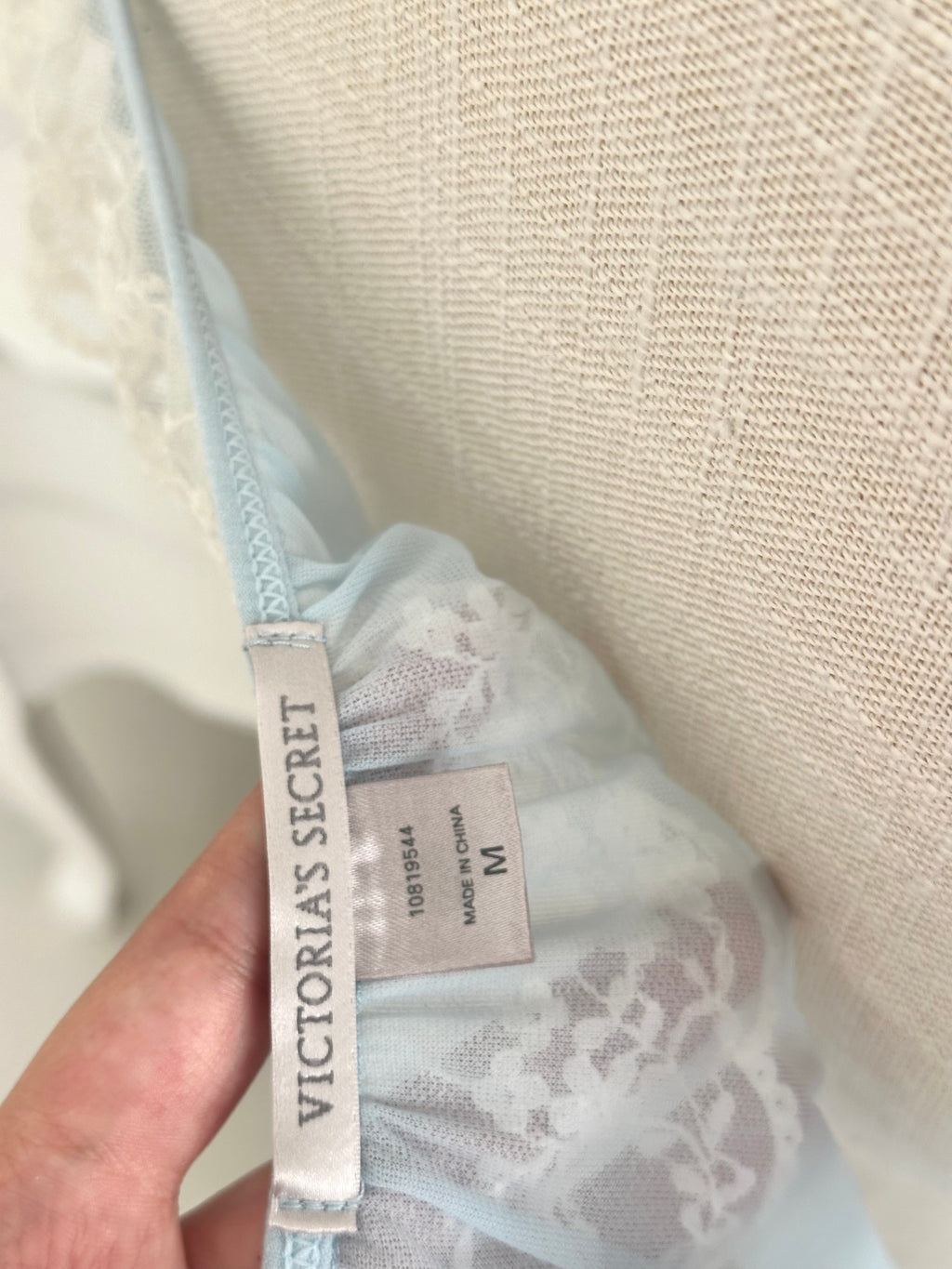 Vintage VS sheer blue babydoll cover up top size M from 2009