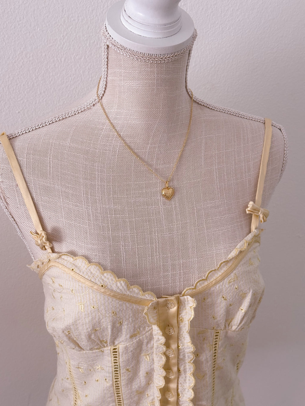 Vintage Bebe yellow milkmaid top size: S