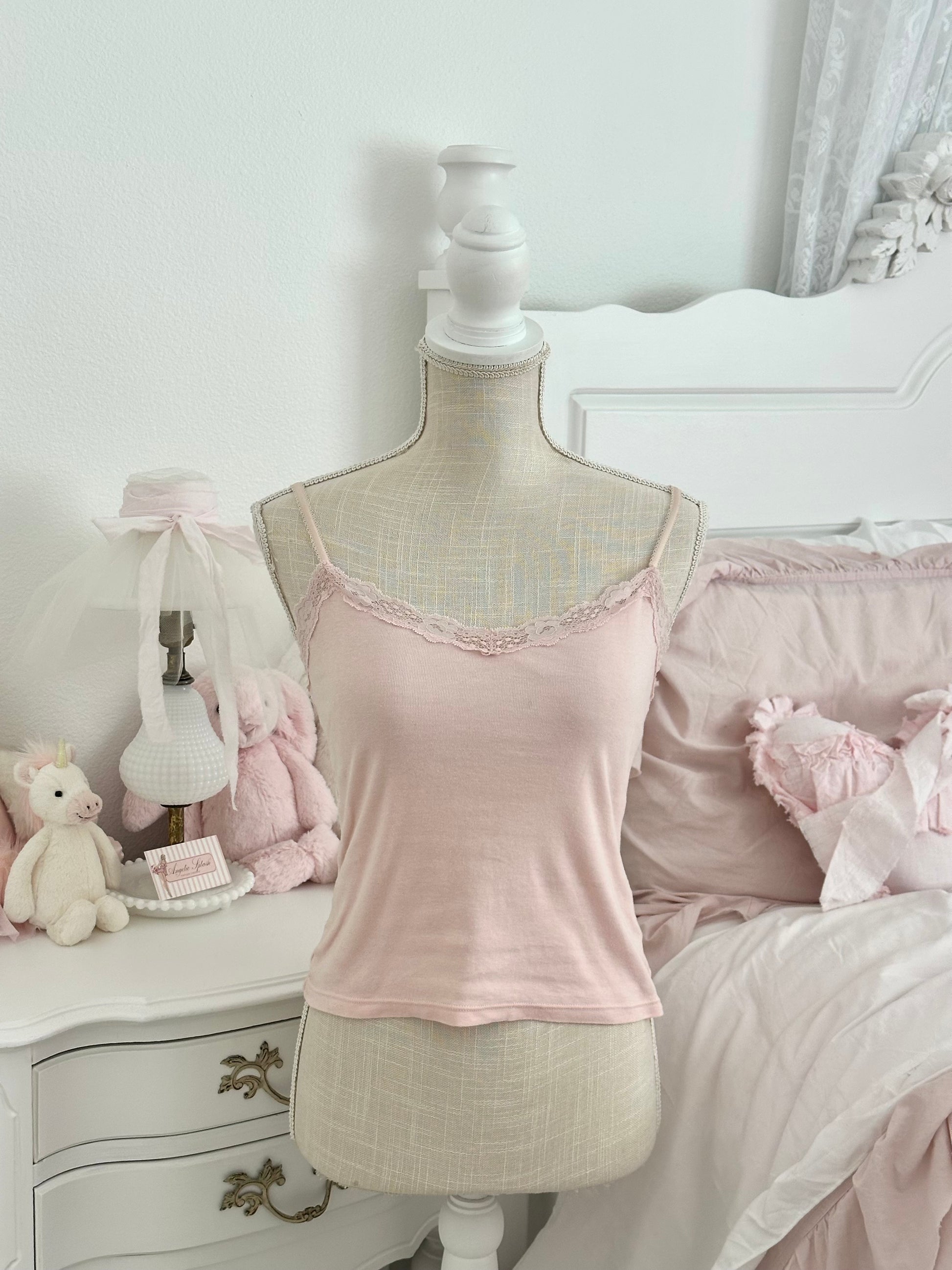 Vintage 2002 Victoria’s Secret Pink Cotton Cami Top Size: XS