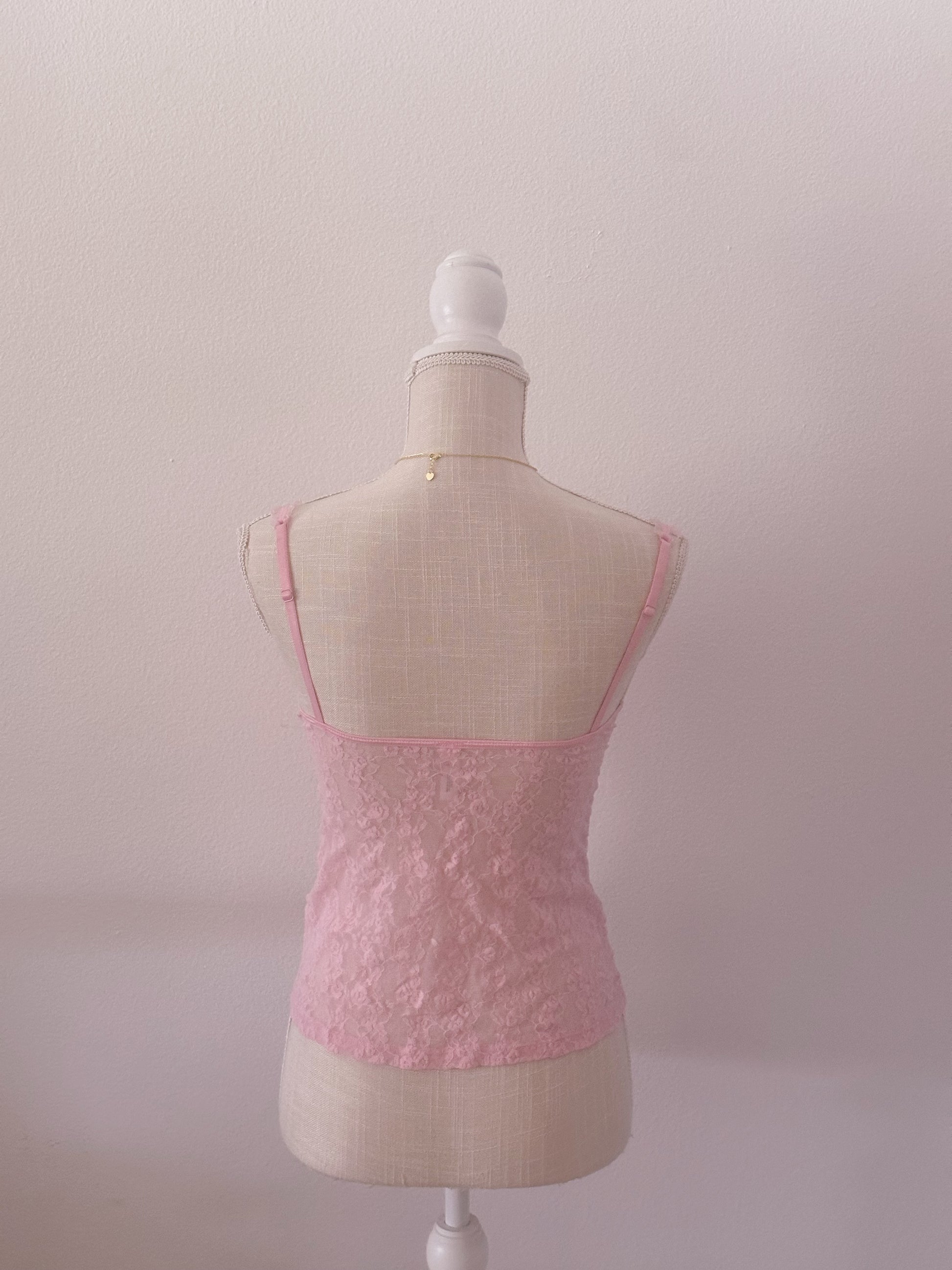 Victoria's Secret pink Sydney Carlson bustier top size: L