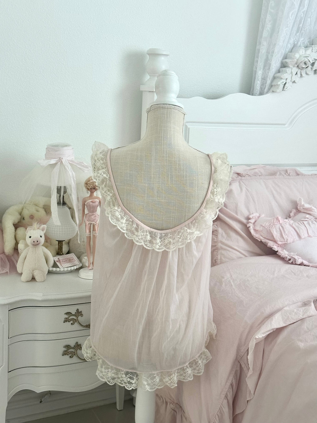 Vintage 2009 Victoria’s Secret Pink Sheer Babydoll Cover Up Size: M