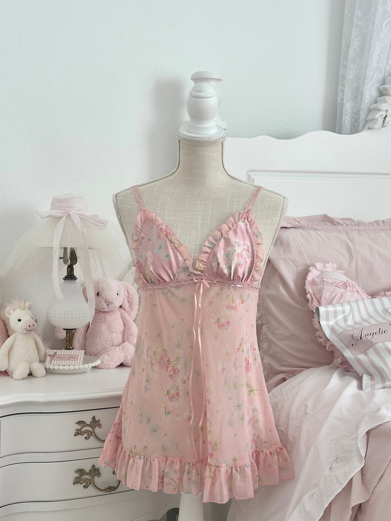 Vintage 2003 Victoria’s Secret Pink Babydoll Slip Dress Size: XS