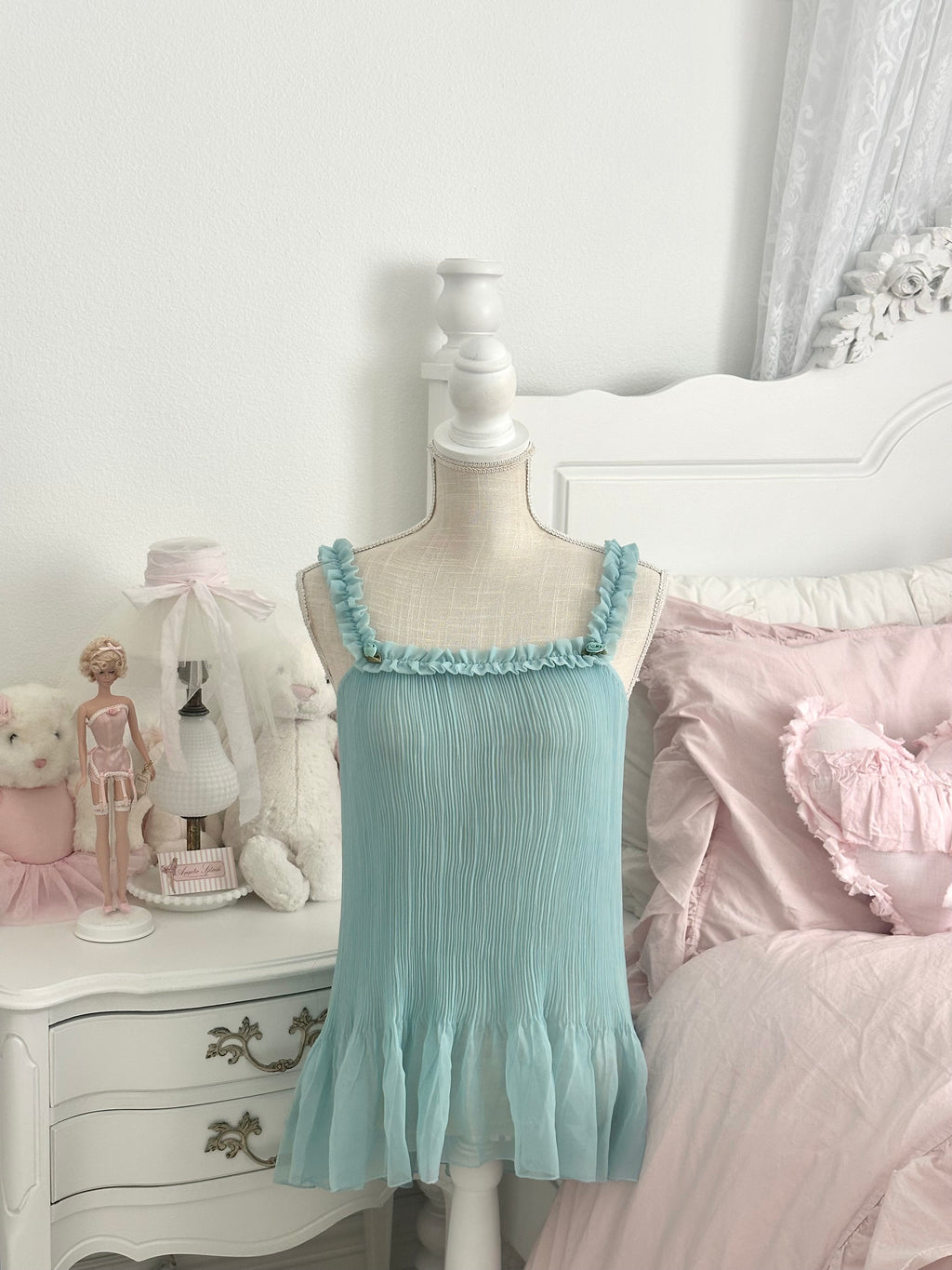 Vintage 2007 Victoria’s Secret Sabrina Carpenter Teal Babydoll Size: XS