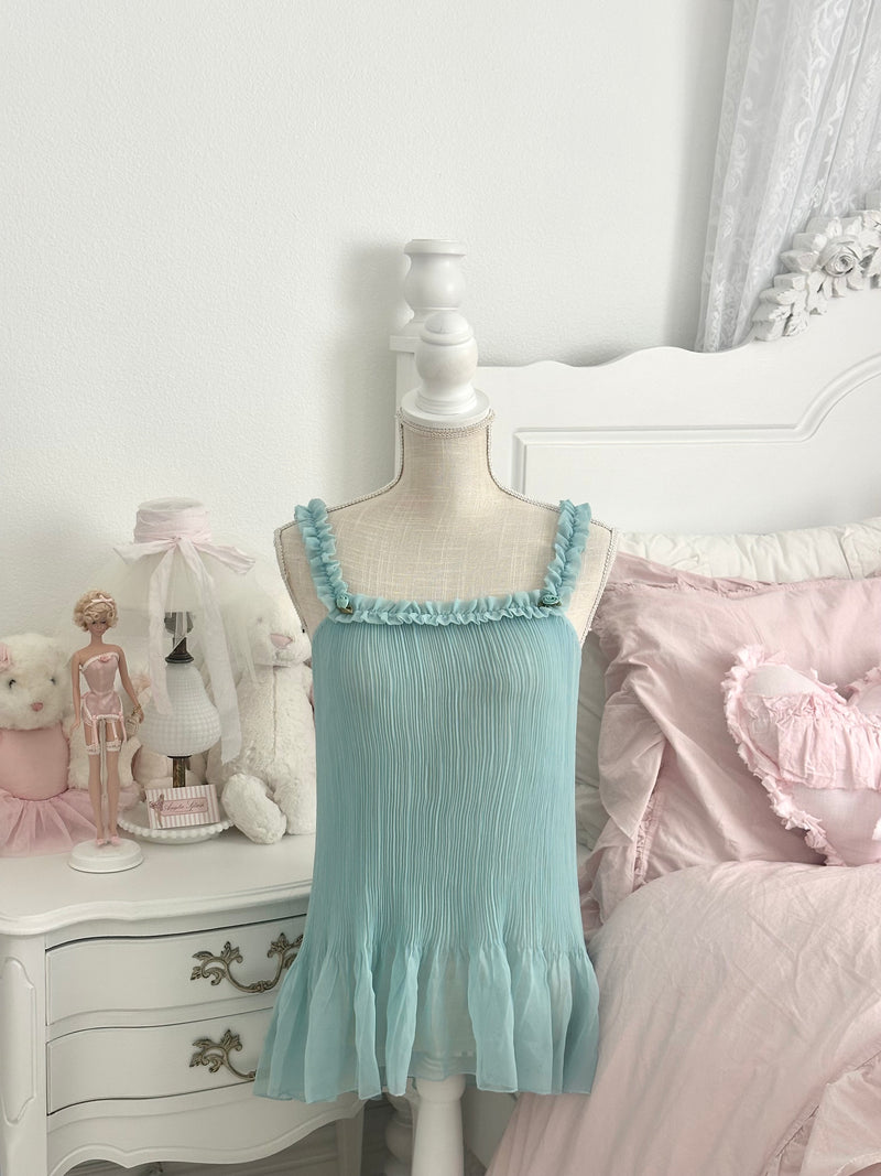 Vintage 2007 Victoria’s Secret Sabrina Carpenter Teal Babydoll Size: XS