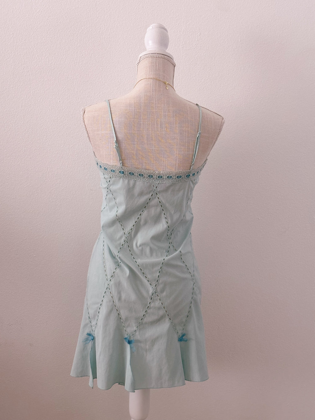 Vintage Victoria's Secret blue babydoll slip dress size: S
