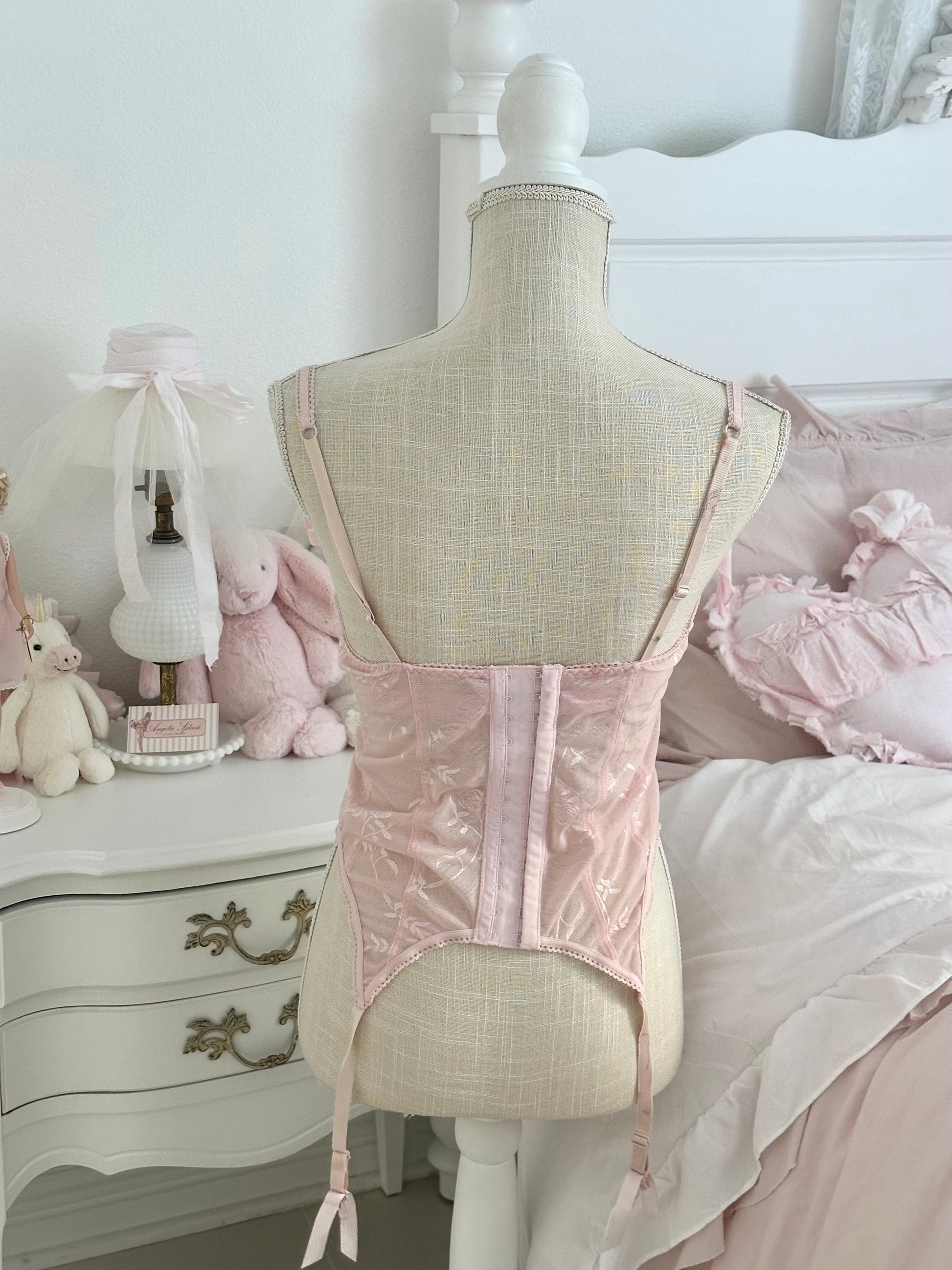 Vintage Y2K Rampage Pink Princess Aurora Corset Size: 34C