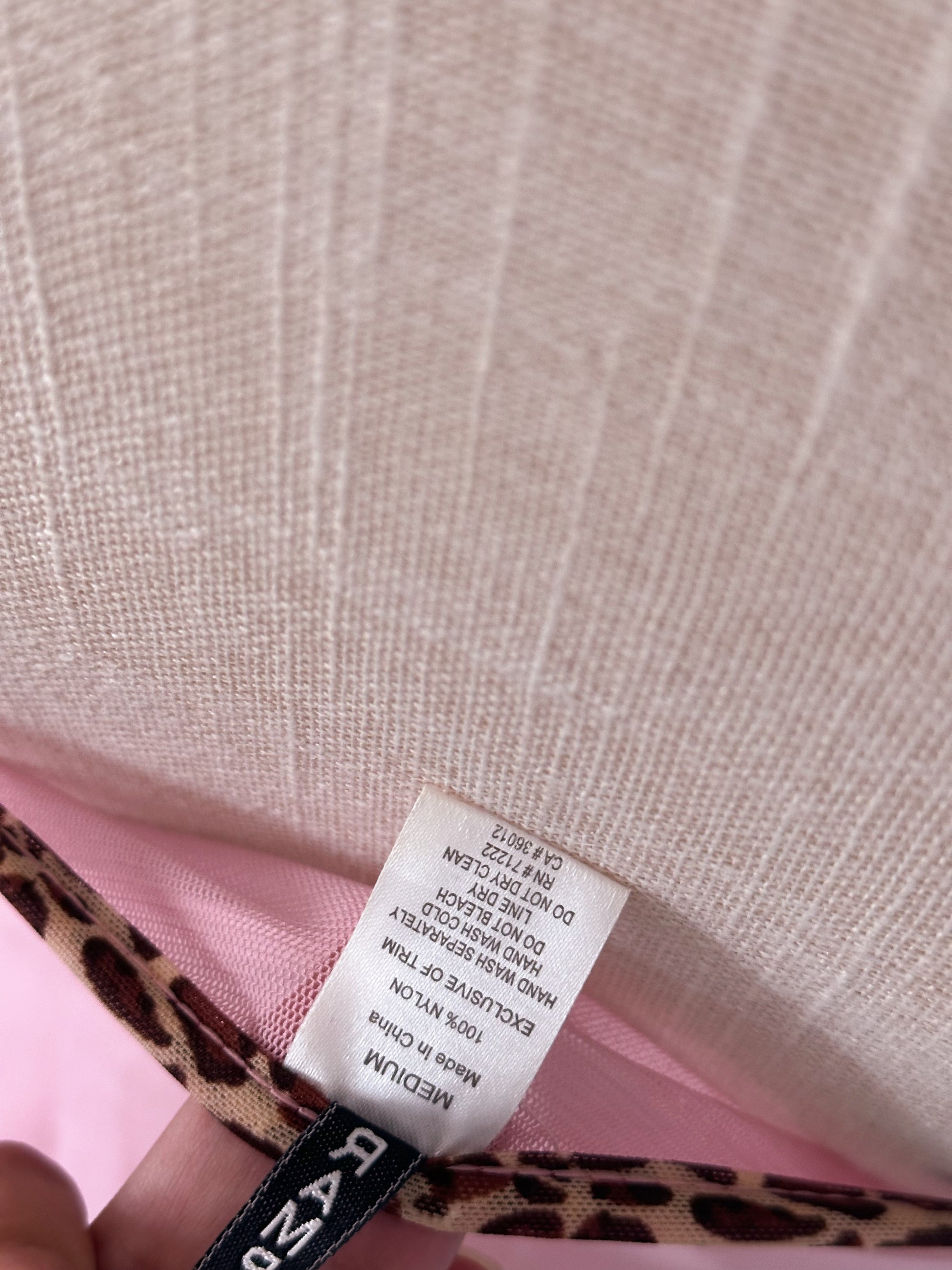 Vintage Y2K rampage pink & leopard print cami Size: M