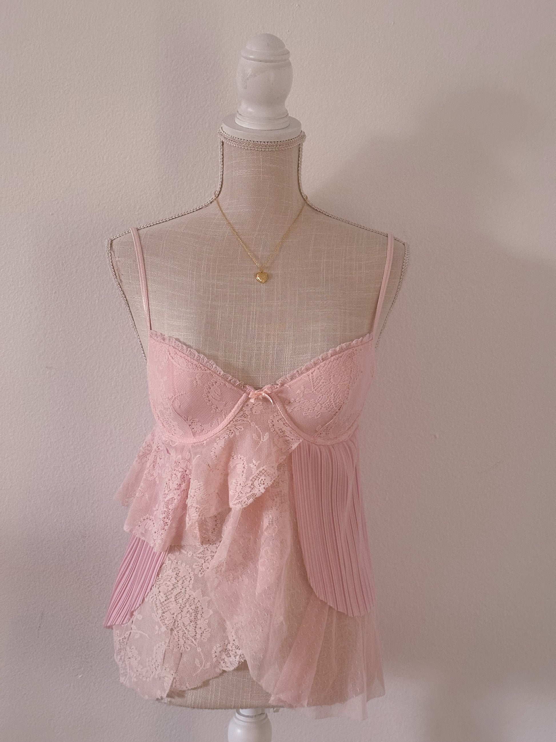 Shabby Chic pink Victoria’s Secret Babydoll Size: 34B