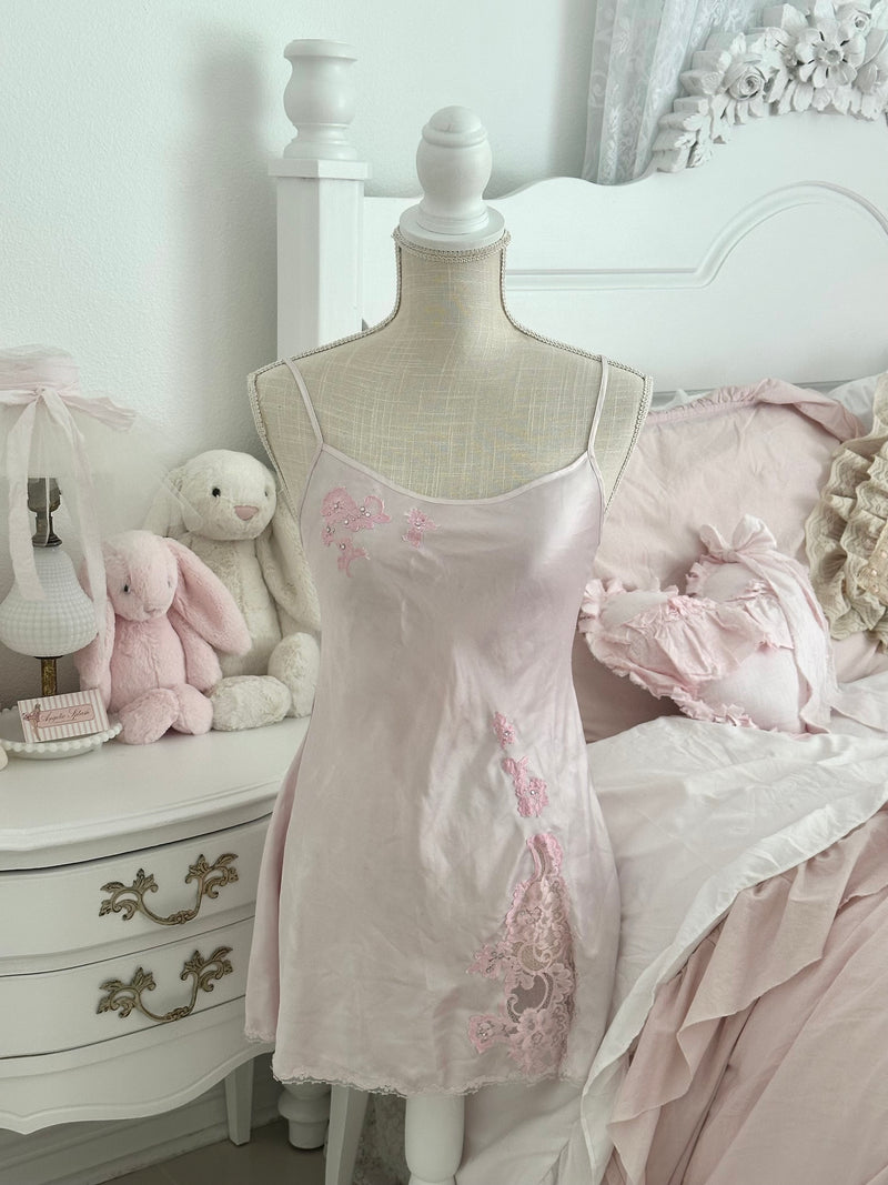 Vintage 2004 Victoria’s Secret Pink Satin Slip Dress Size: S