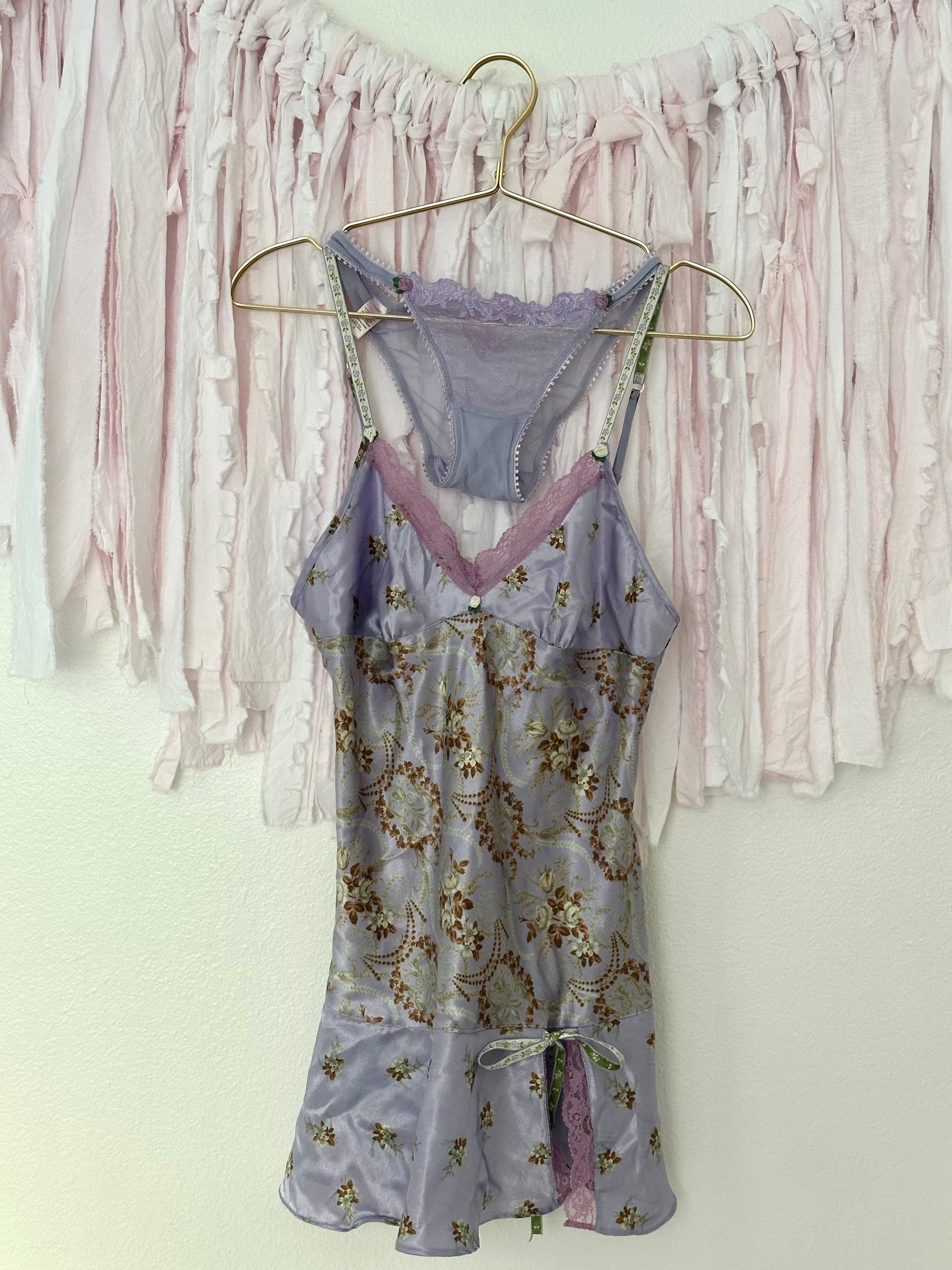 Vintage 2005 Victoria’s Secret Angels Collection Purple Slip Dress Set Size: S