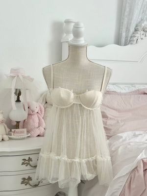 Vintage 2010 Victoria’s Secret White Bridal Babydoll Size: 34B