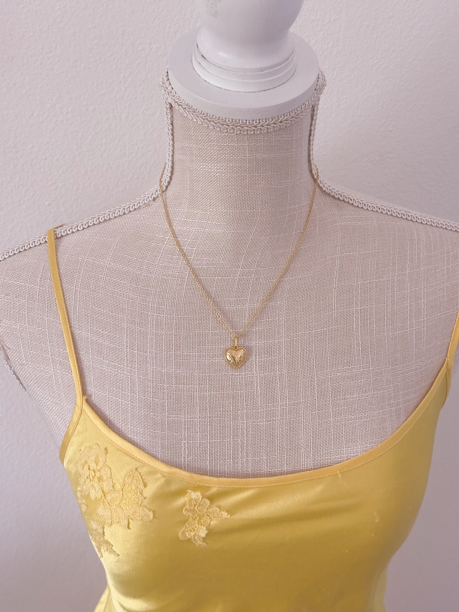Vintage yellow Victoria's Secret babydoll slip dress size: M