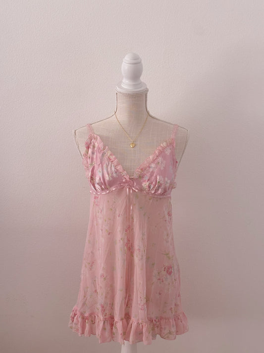Vintage Victoria's Secret Pink Babydoll as seen on Maggie Lindemann size: L