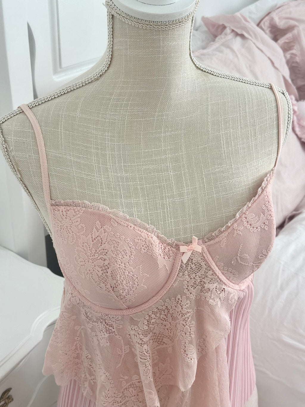 Vintage 2005 Victoria’s Secret Shabby Chic Babydoll Top Size: 36C