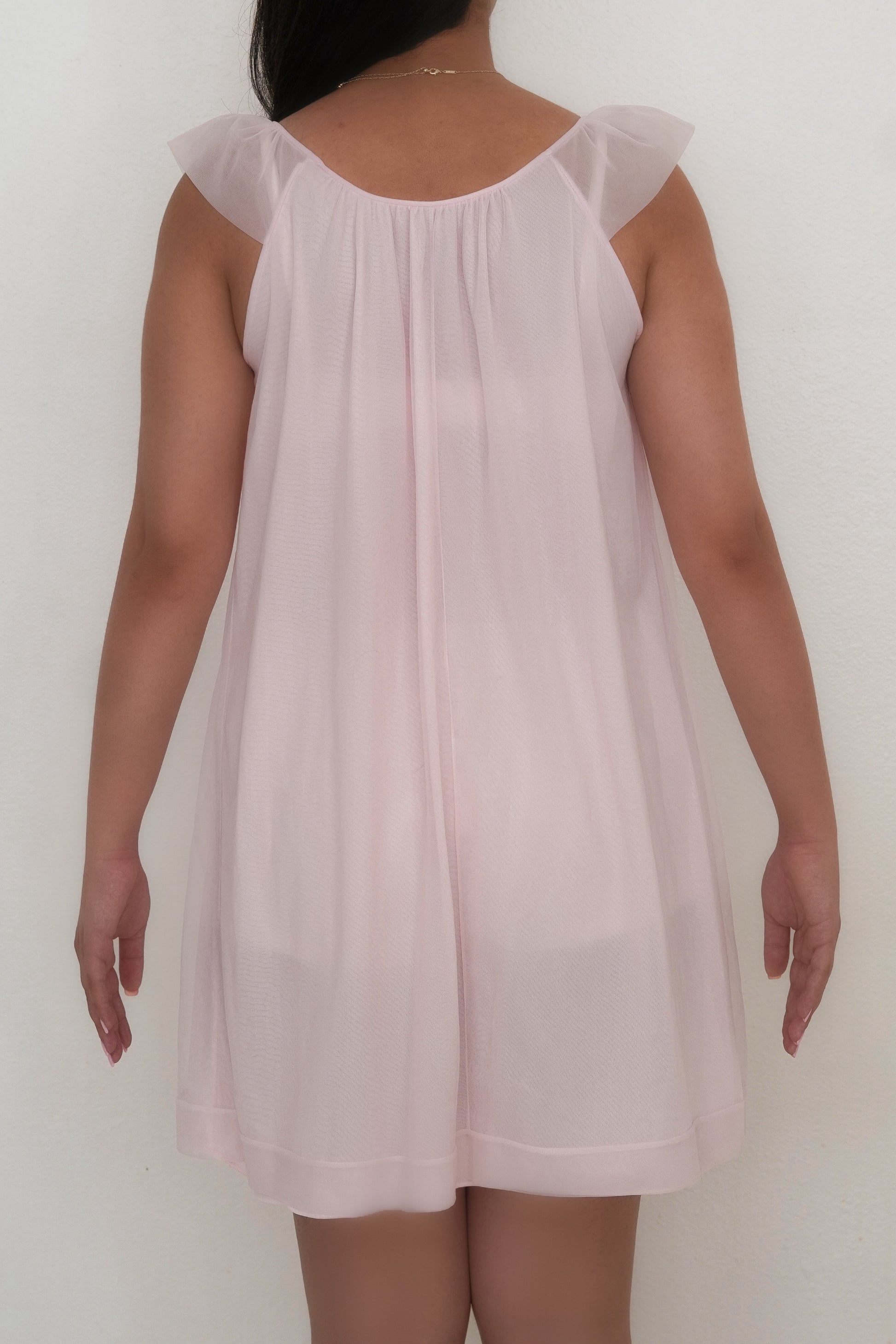 Vintage 1950s pink babydoll nightgown size: S
