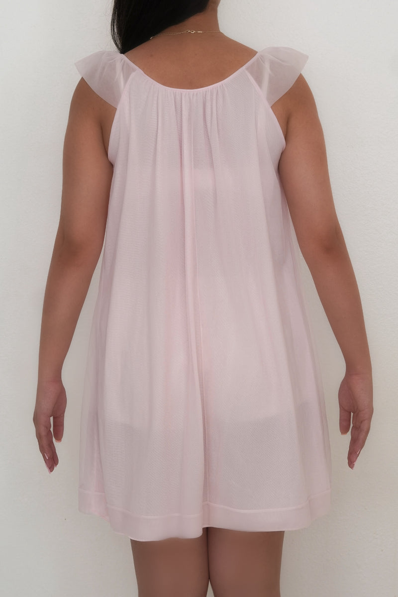 Vintage 1950s pink babydoll nightgown size: S