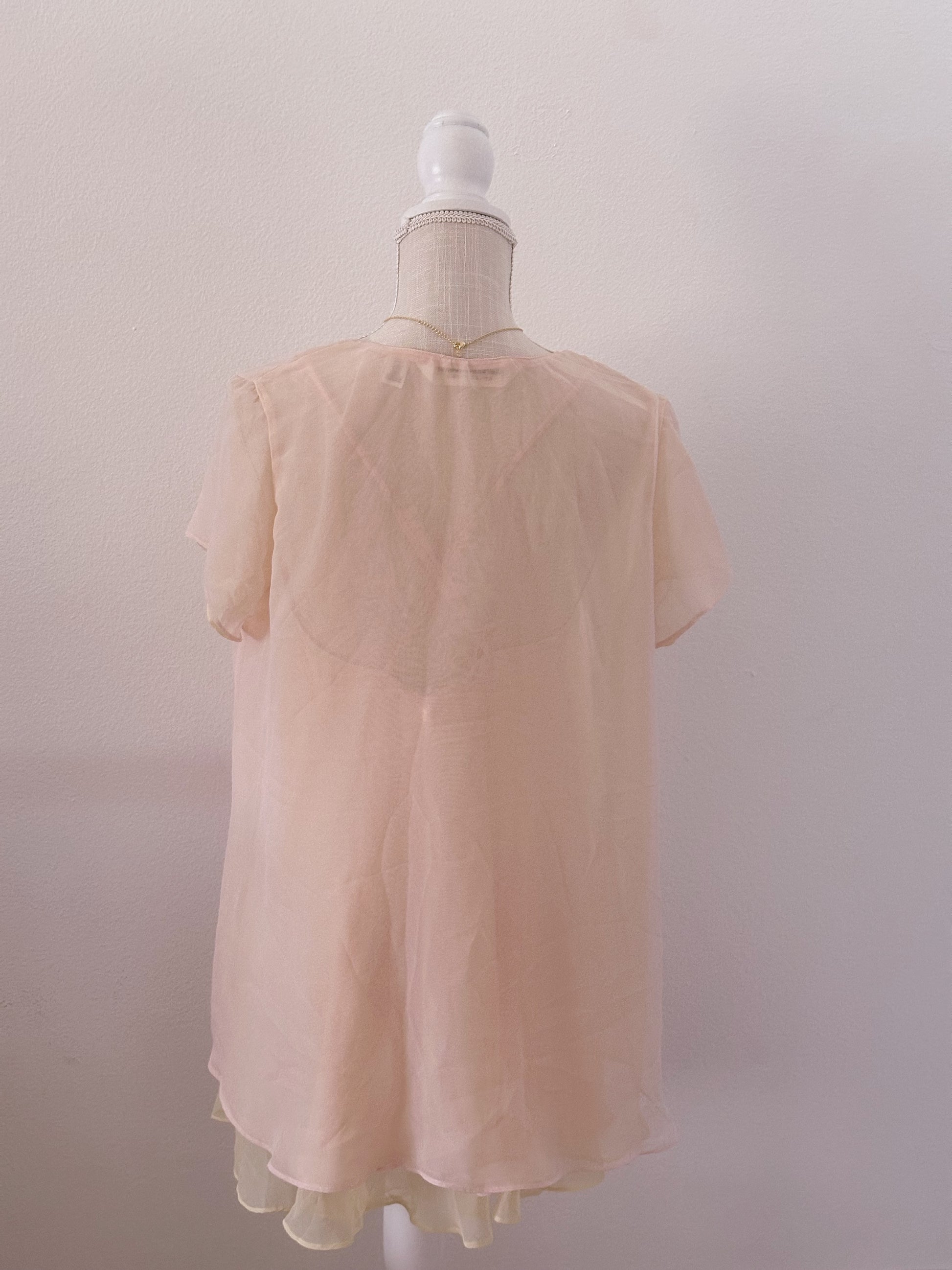 Vintage 1990s Victoria's Secret shabby chic babydoll and robe set size: S/M