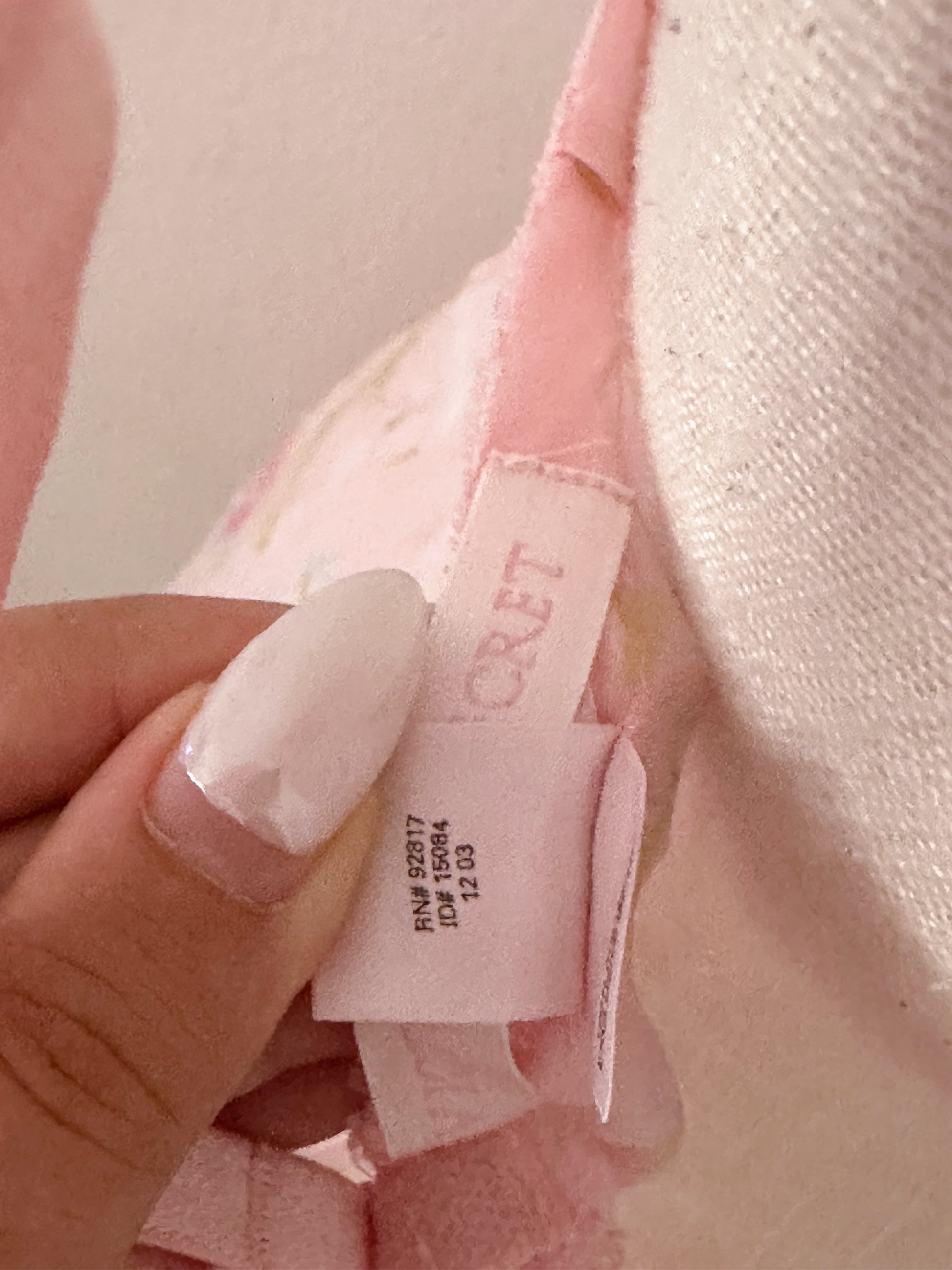 Vintage Victoria's Secret pink floral Babydoll as seen on Maggie Lindemann size: L