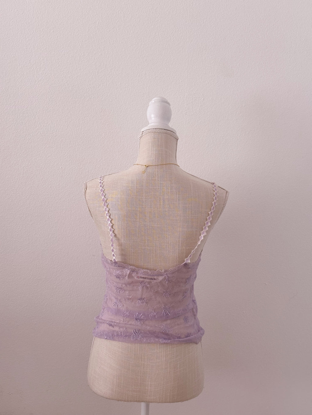 Vintage 1990s Victoria's Secret sheer purple cami top size: XS