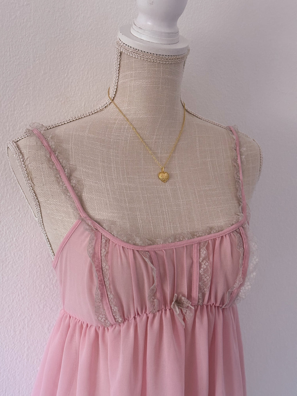 Victoria's Secret pink babydoll sheer cami top size: S