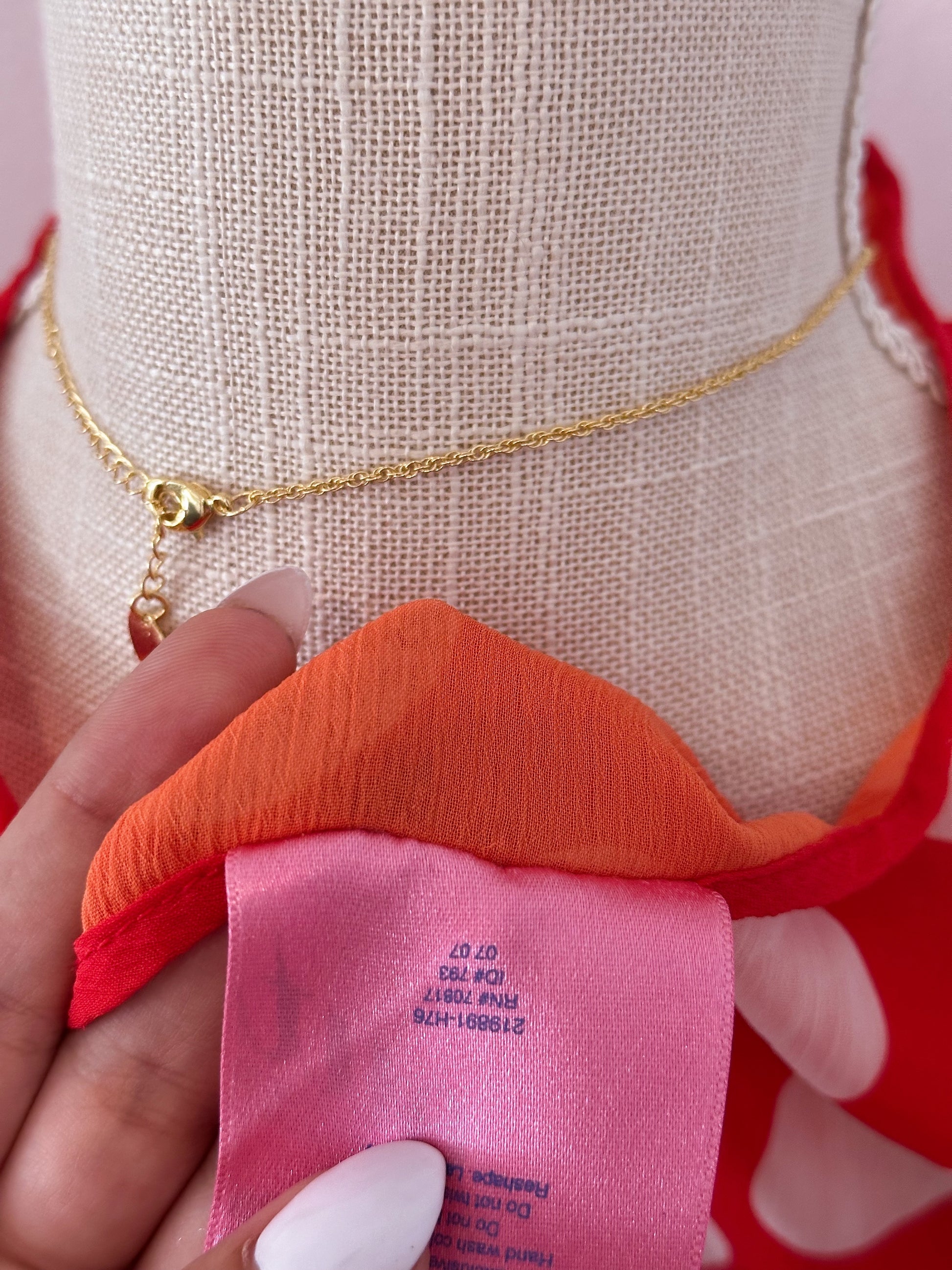 Vintage Blair Waldorf Victoria's Secret red polka dot slip dress Size: S