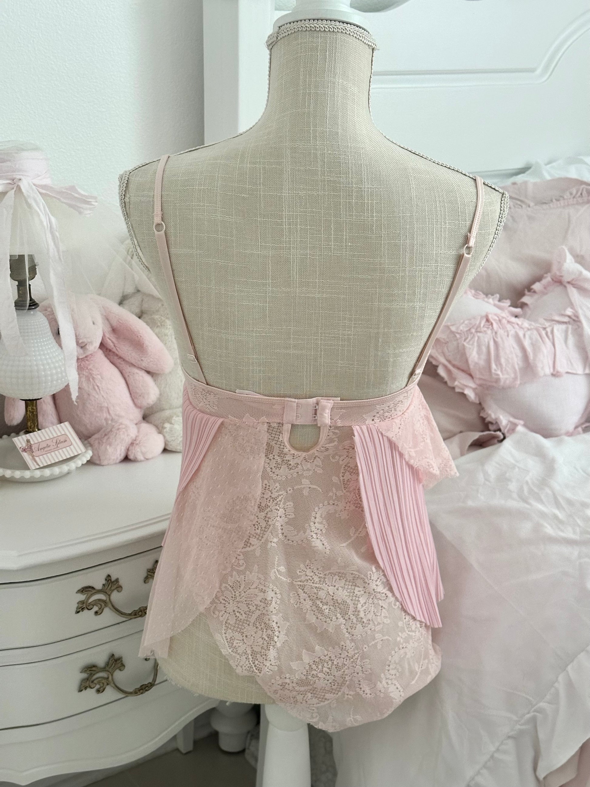 Vintage 2005 Victoria’s Secret Pink Shabby Chic Babydoll Top Size: 34B