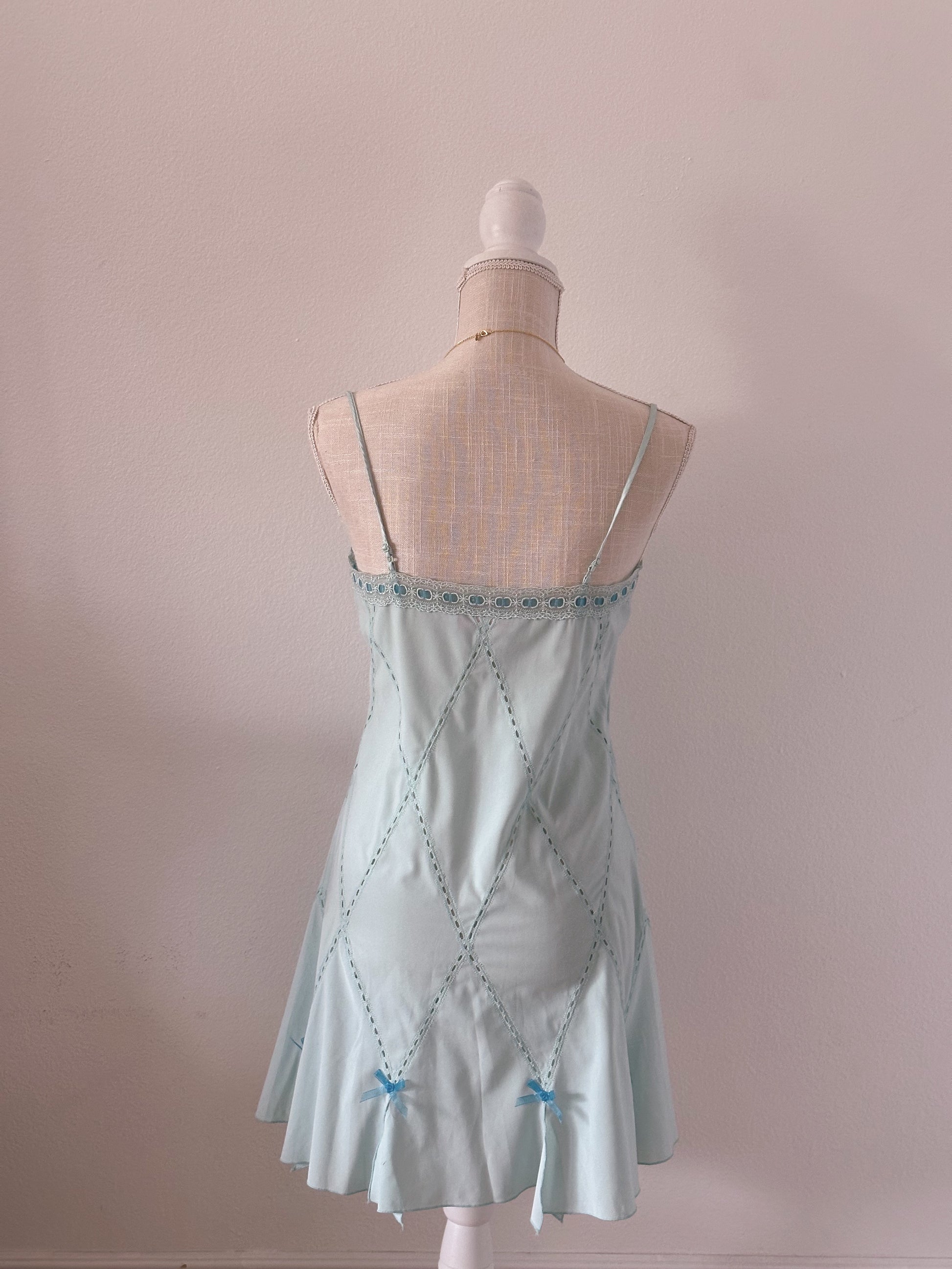 Vintage Victoria's Secret blue baby doll slip dress Size: M