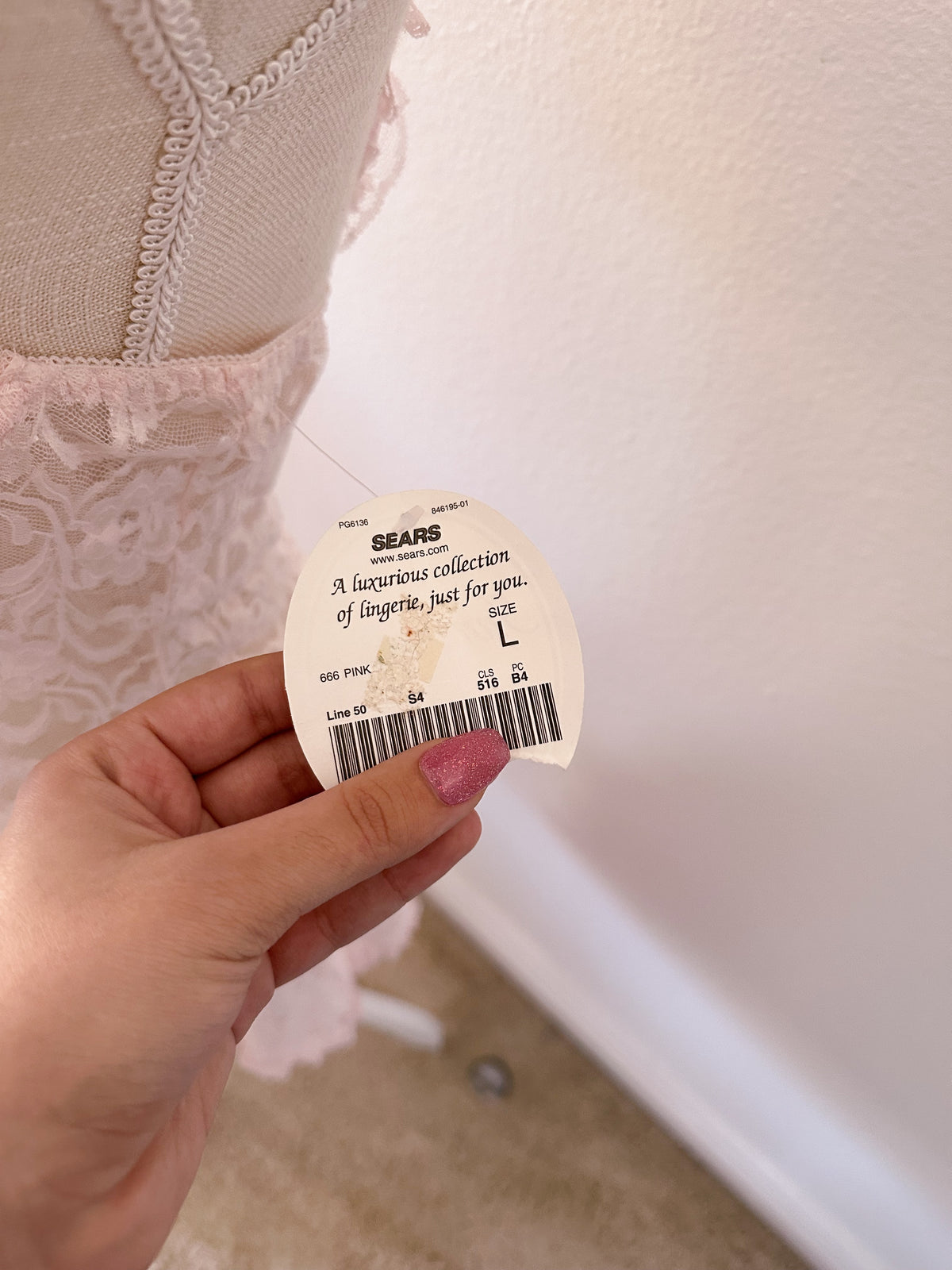 Vintage inner secrets babydoll pink slip dress