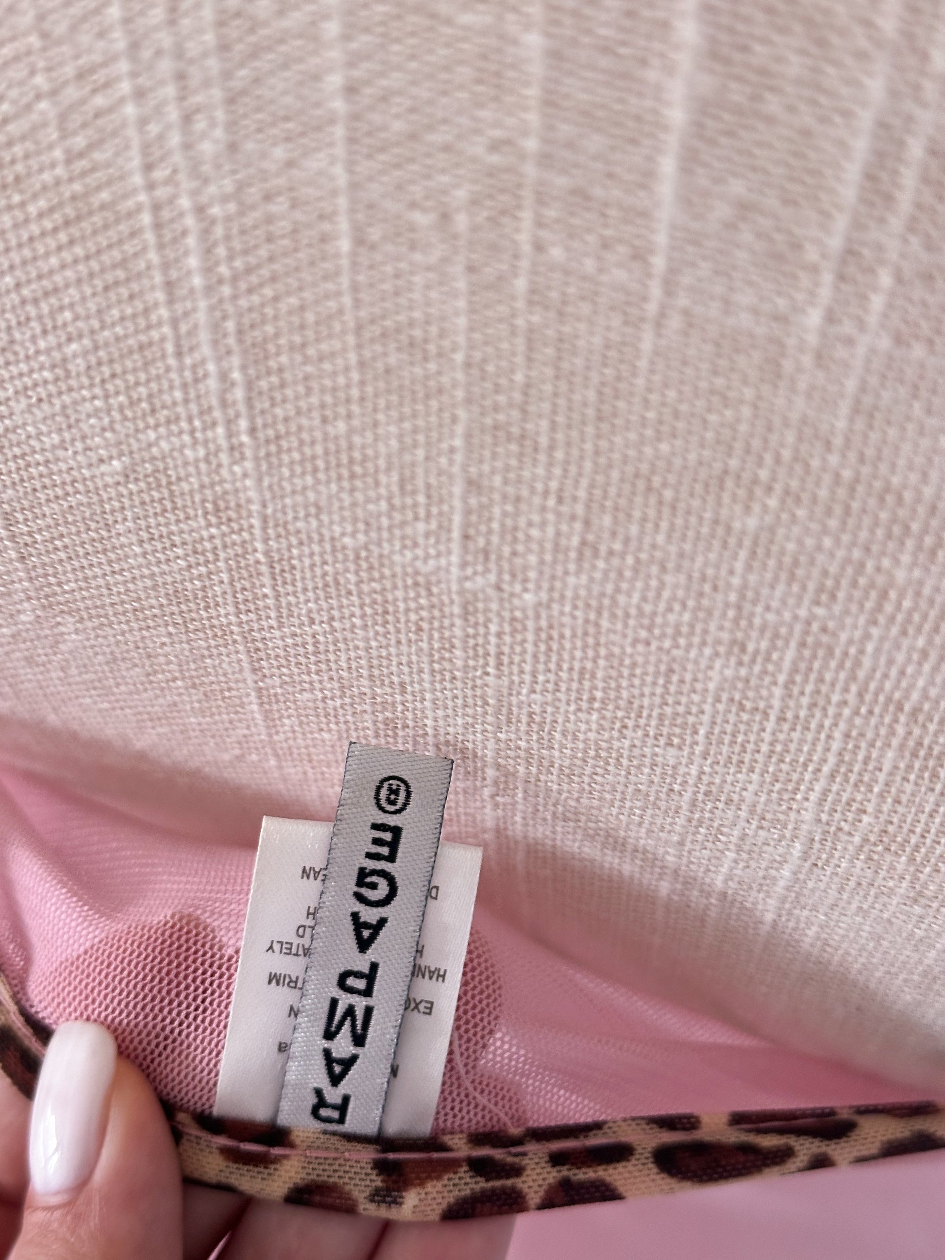 Vintage Y2K rampage pink & leopard print cami Size: M