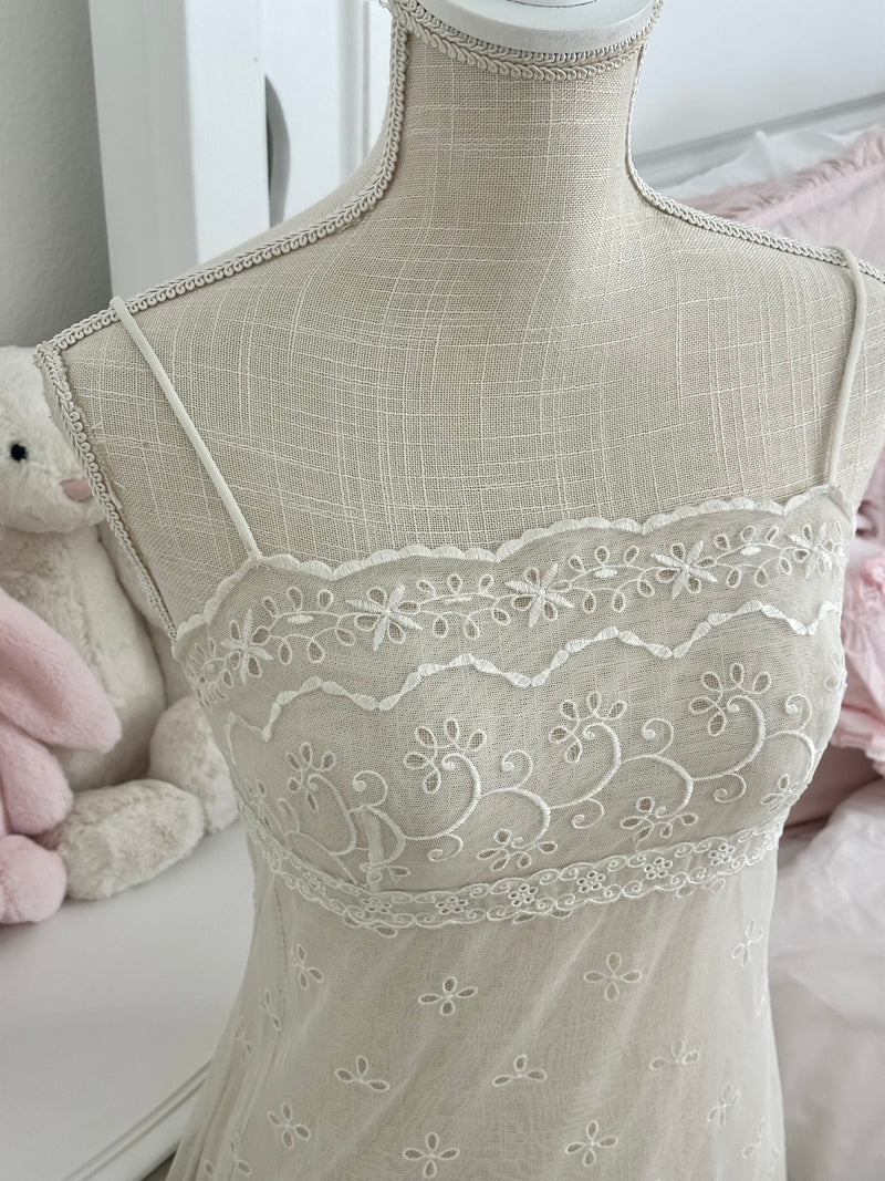 Vintage 2005 Victoria’s Secret White Sheer Slip Dress Size: S