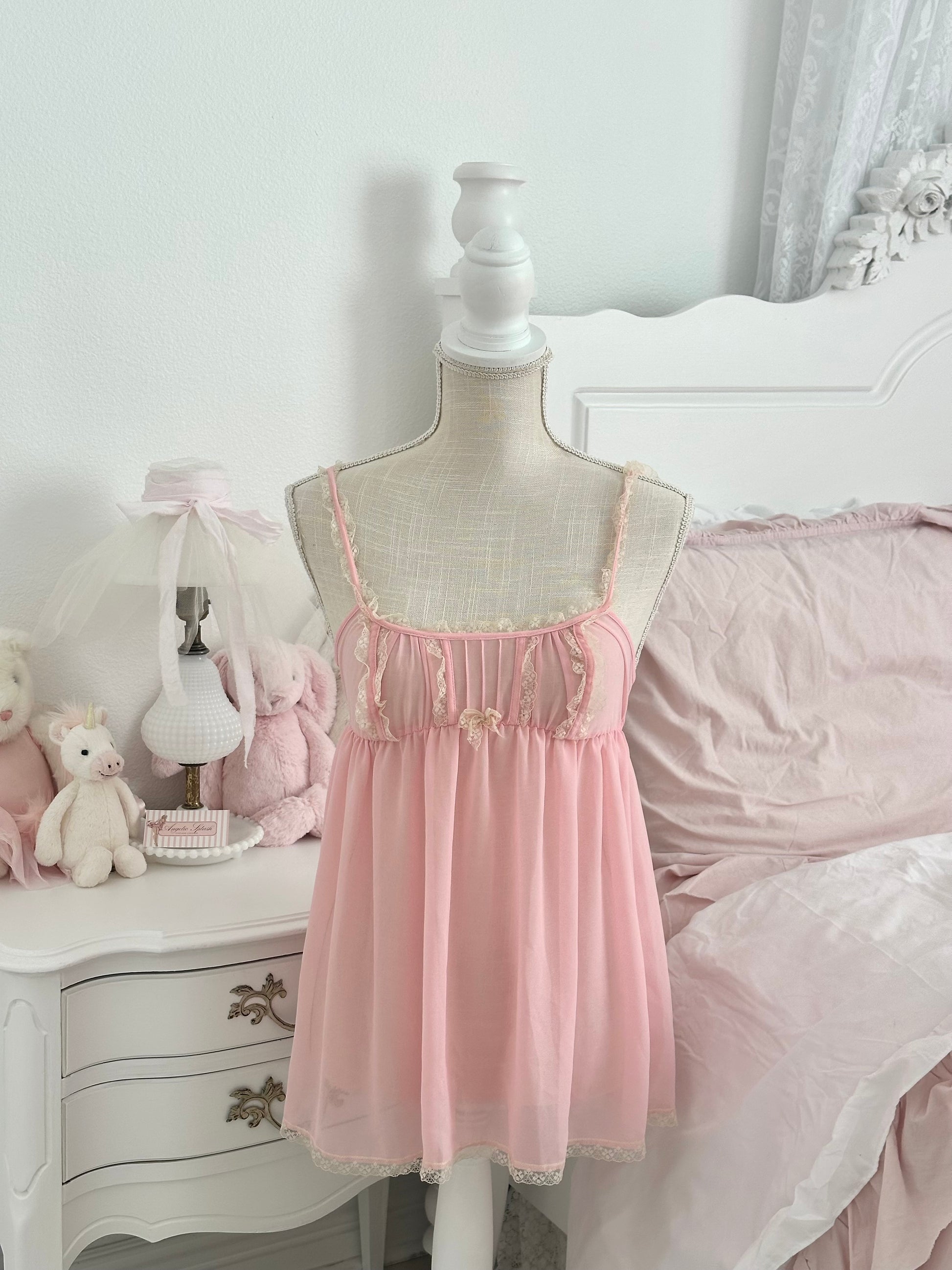 Vintage 2012 Victoria’s Secret Pink Milkmaid Babydoll Top Size: XS