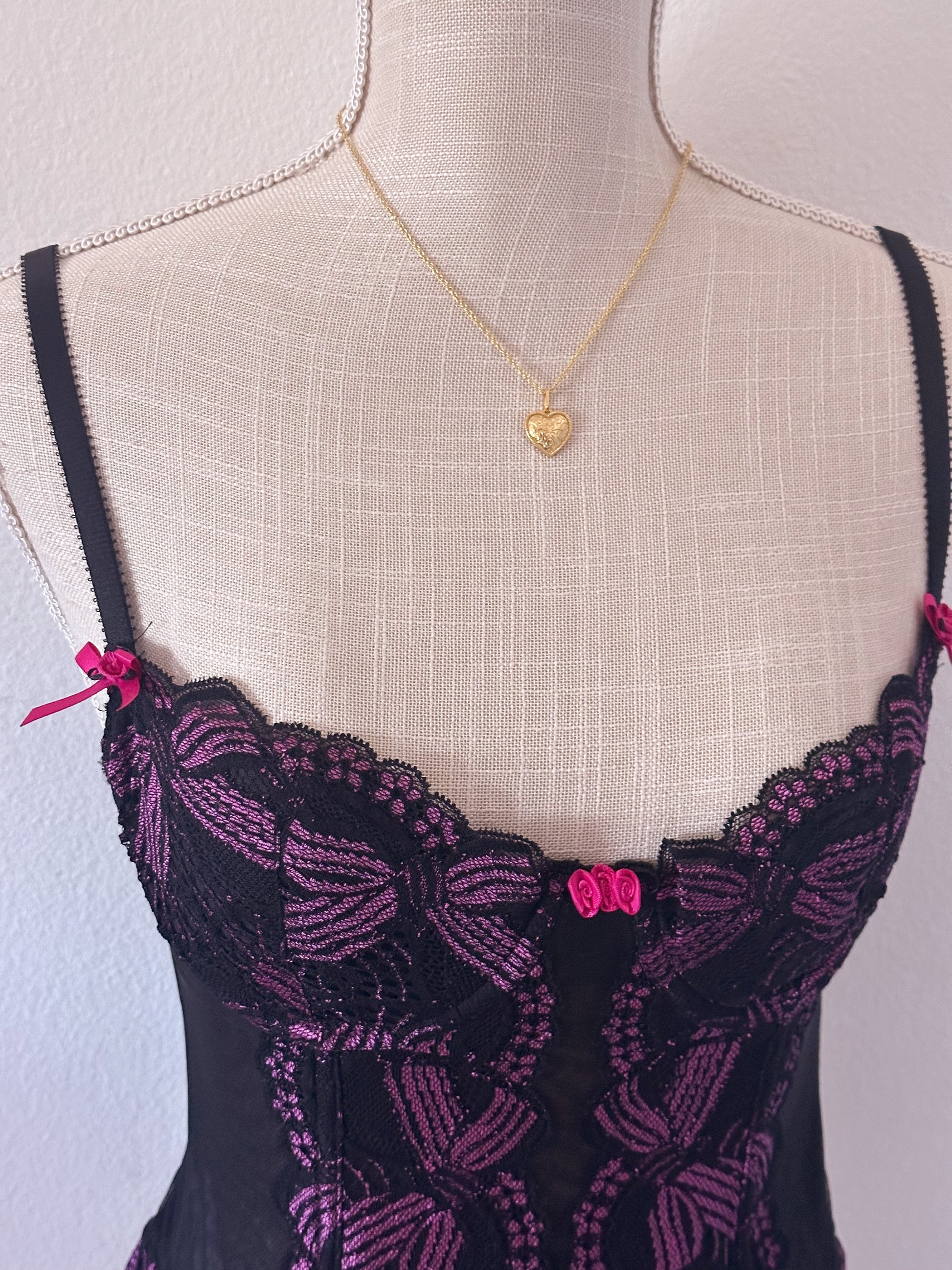 Vintage Chantal Thomass for Victoria's Secret Black corset top size: 34 B