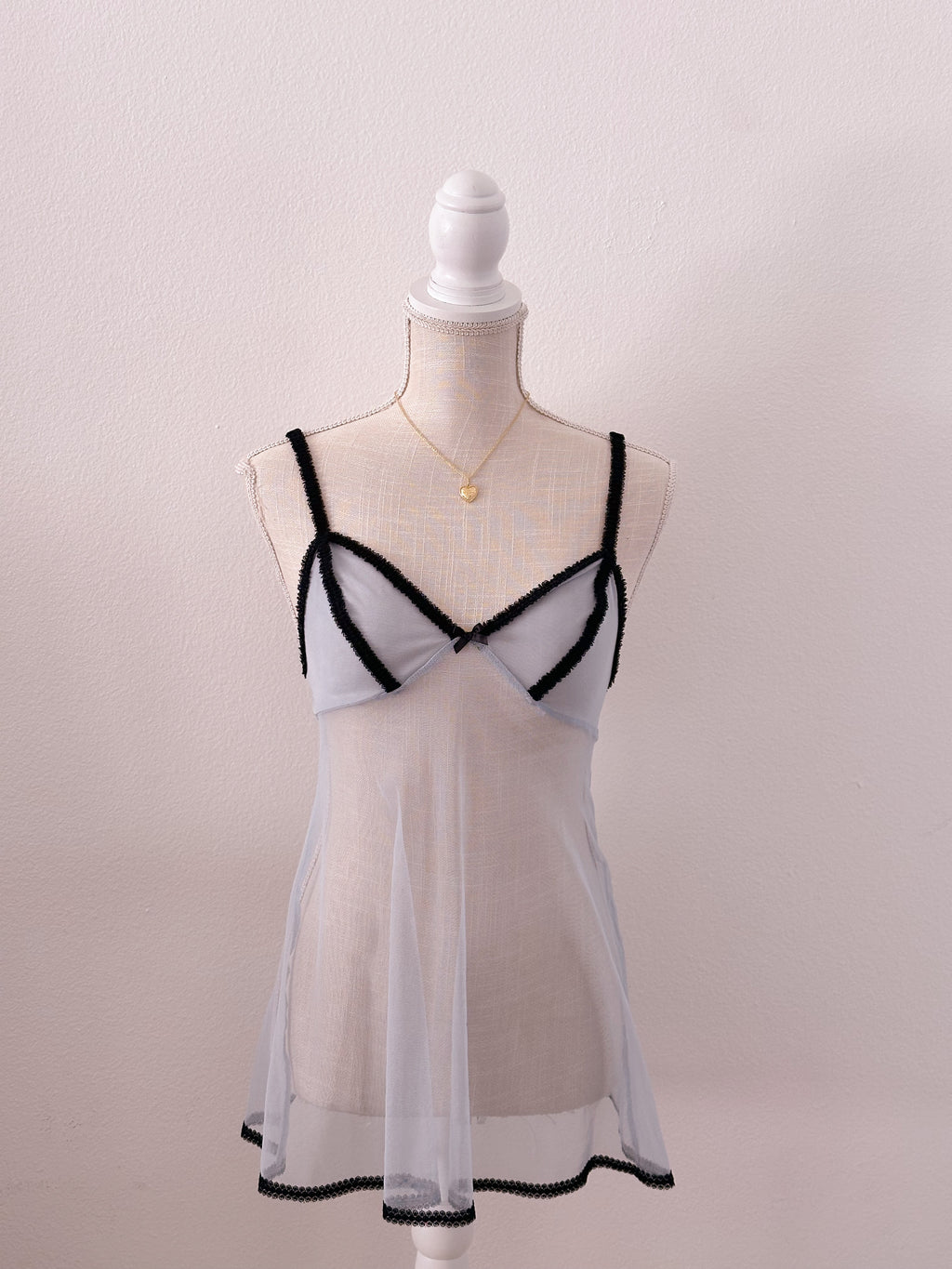 Victoria's Secret sheer Cinderella blue slip dress night gown
