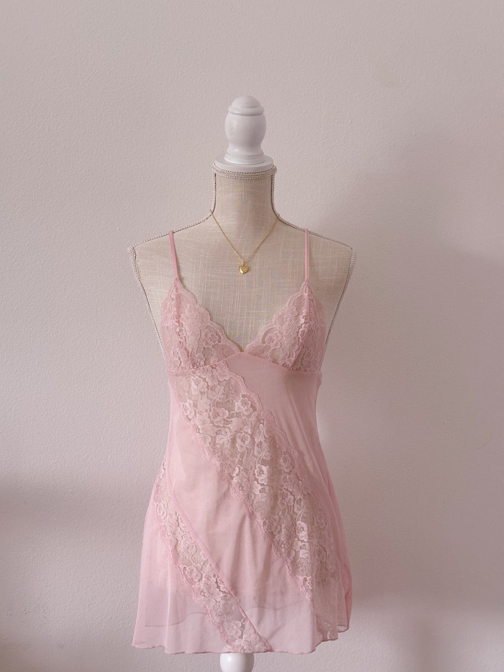 Vintage Fredricks Of Hollywood lace abstract babydoll size: S