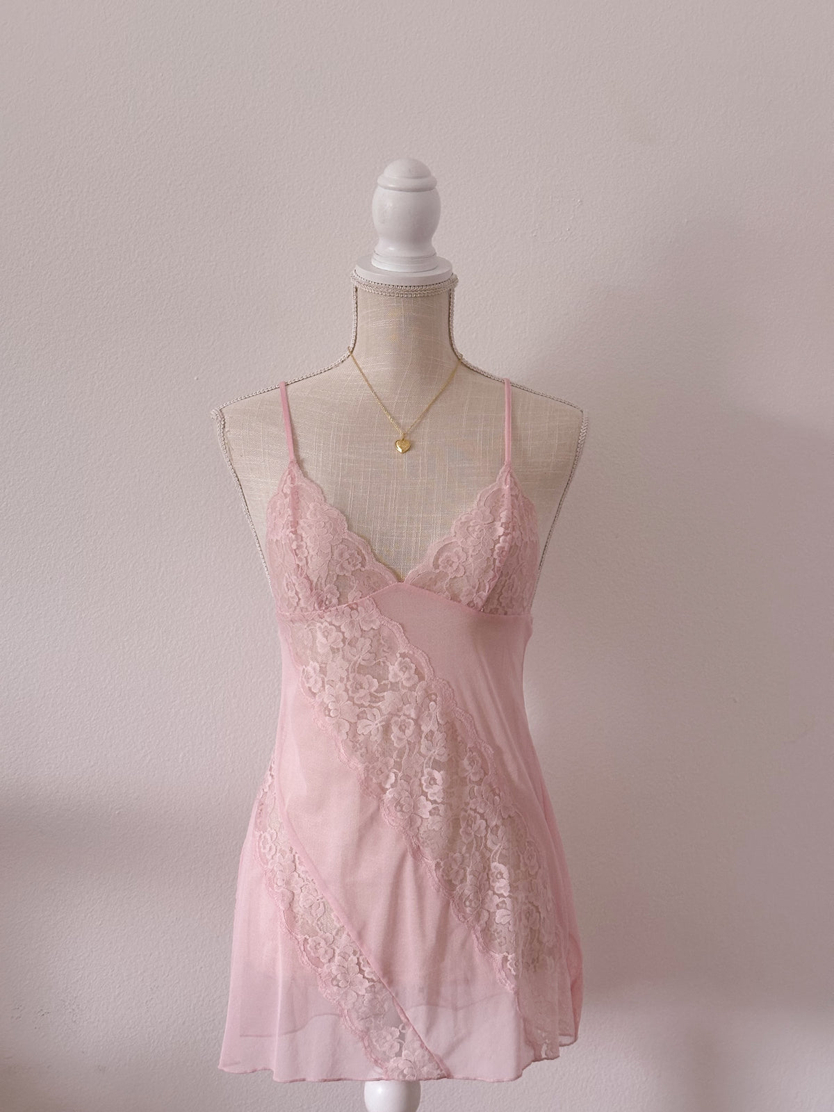 Vintage Fredricks Of Hollywood lace abstract babydoll size: S