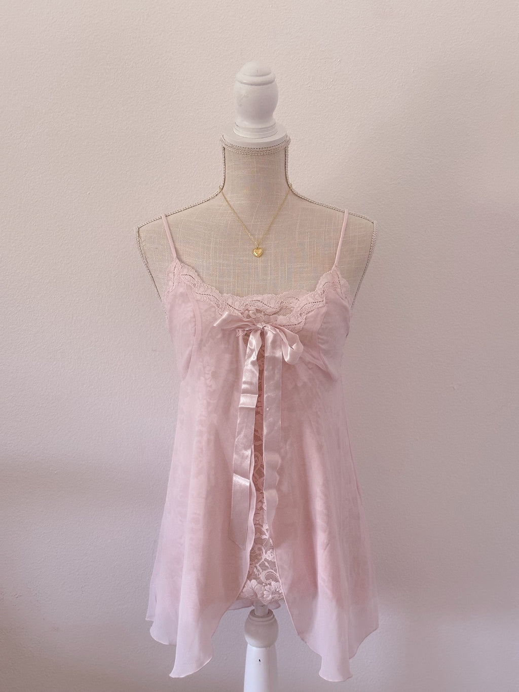 Vintage Victoria's Secret light pink babydoll size: S