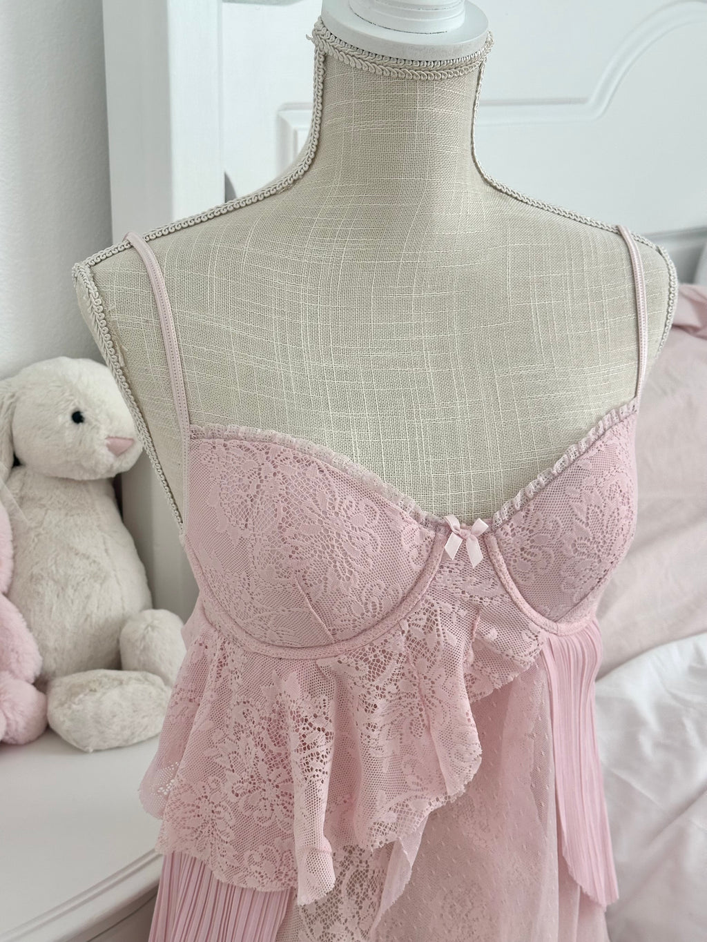 Vintage 2005 Victoria’s Secret Shabby Chic Tiered Babydoll Top Size: 34C