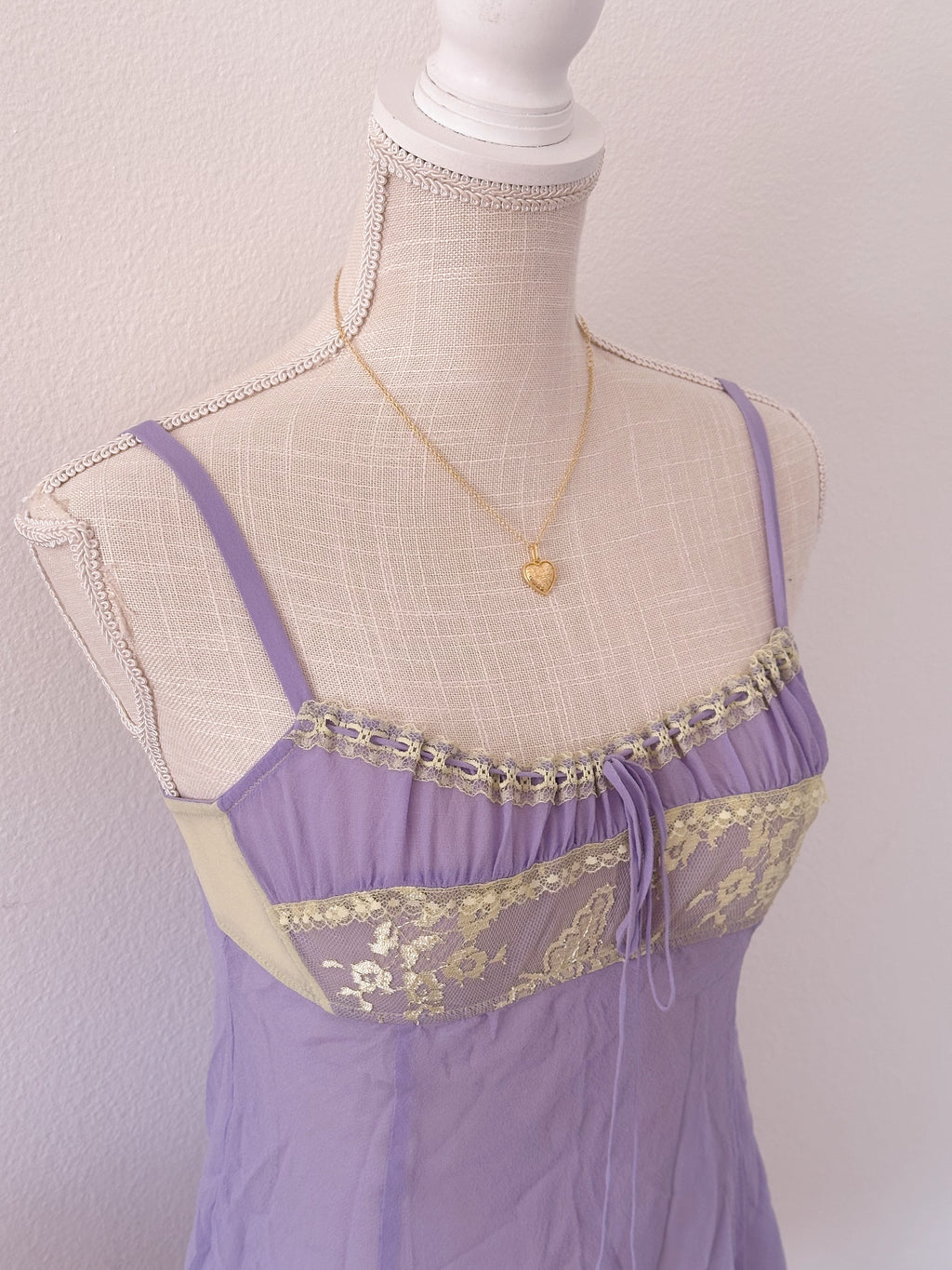Victoria's Secret purple milkmaid slip dress cami top size: XS