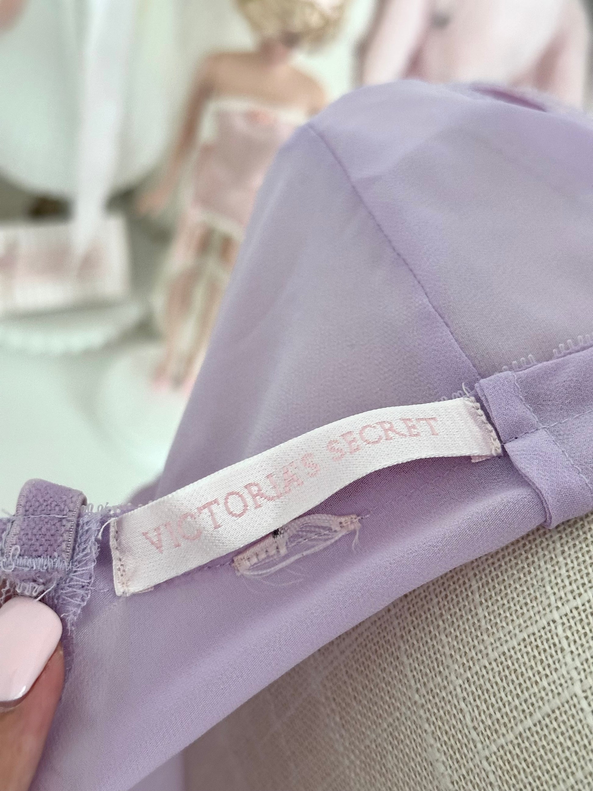 Vintage 2004 Victoria’s Secret Purple Sheer Slip Dress Size: XS