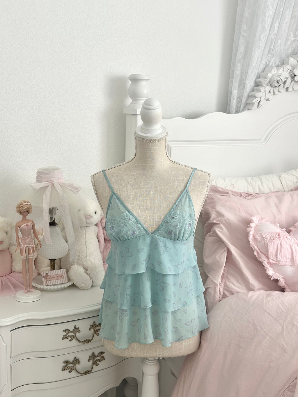 Vintage 2004 Victoria’s Secret Butterfly Ruffle Cami Top Size: S