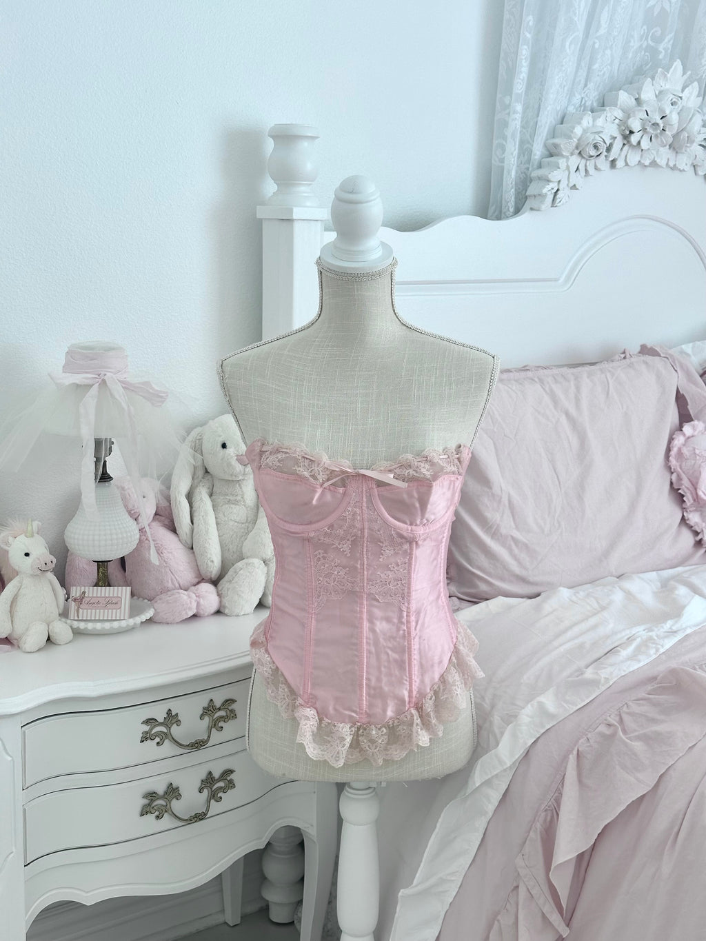 Authentic 1970s Glydons Pink Corset Top Size: XS/S￼
