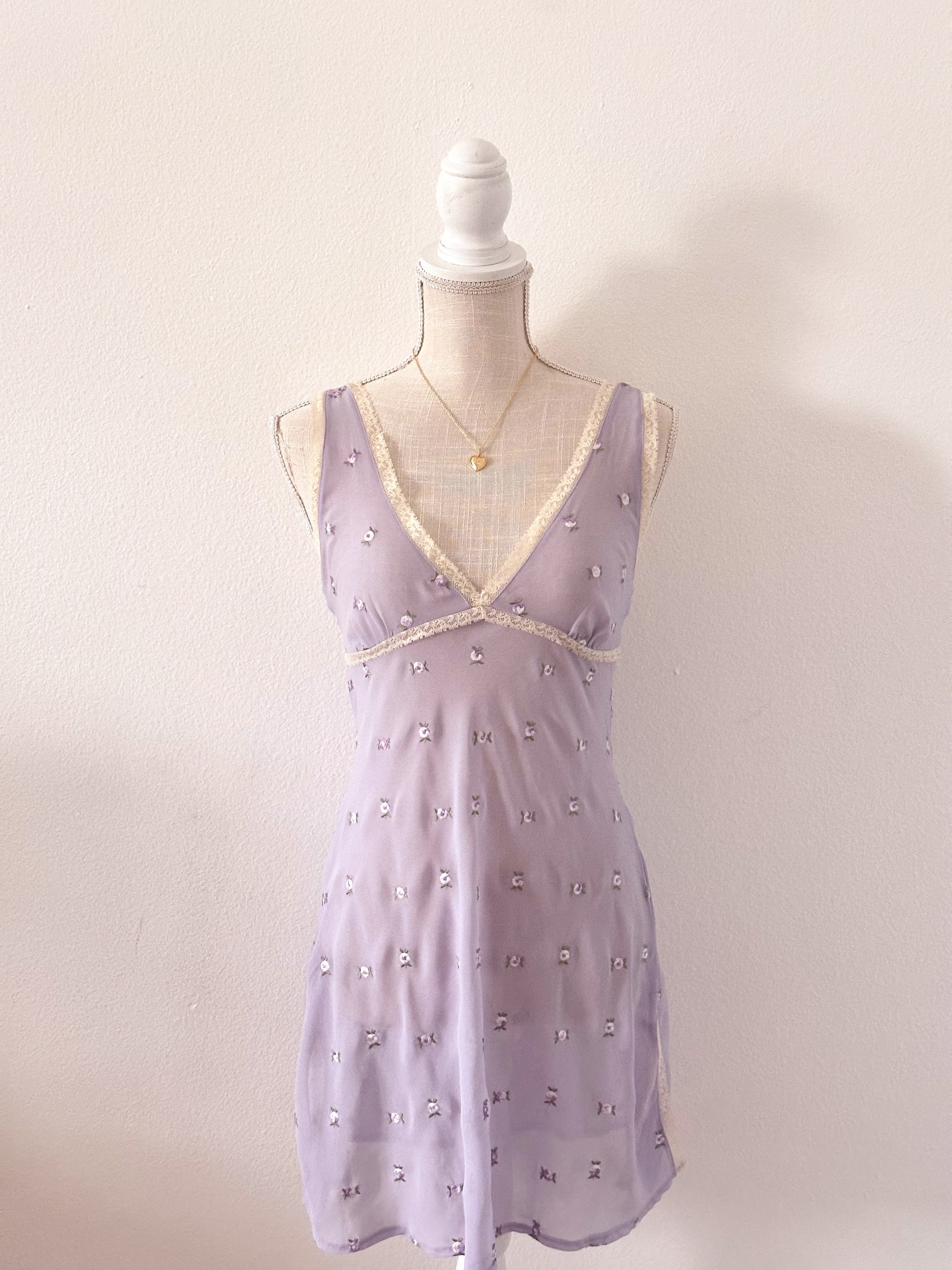 Vintage Victoria's Secret Lilac babydoll slip dress Size: S